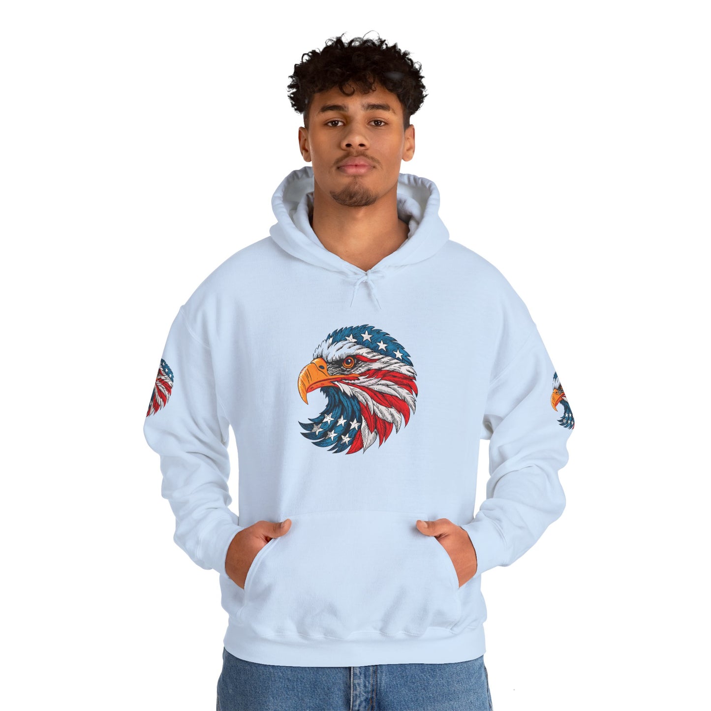 Princess Grace Patriotic Eagle Hoodie Unisex Heavy Blend Sweatshirt
