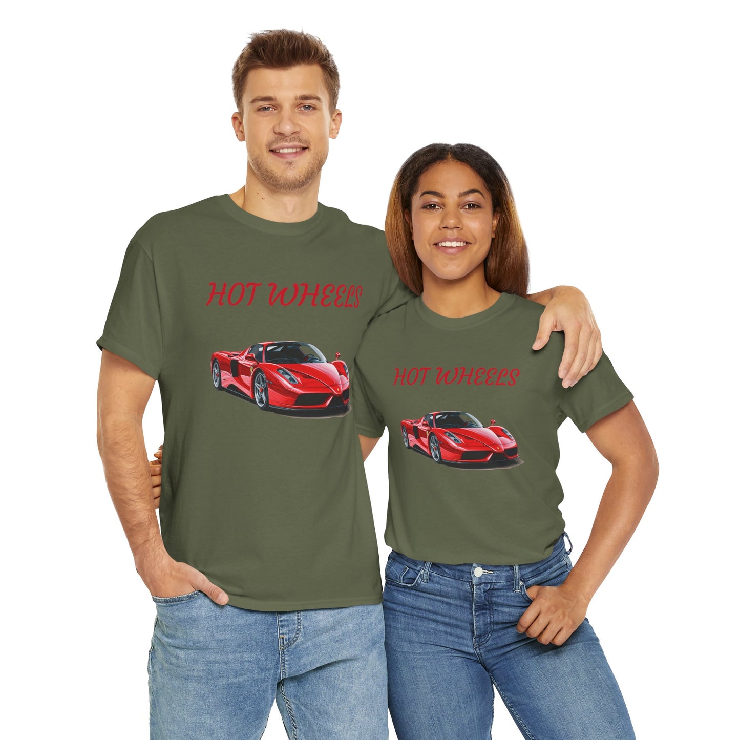 Princess Grace Hot Wheels Unisex Heavy Cotton Tee Perfect for Car Enthusiasts