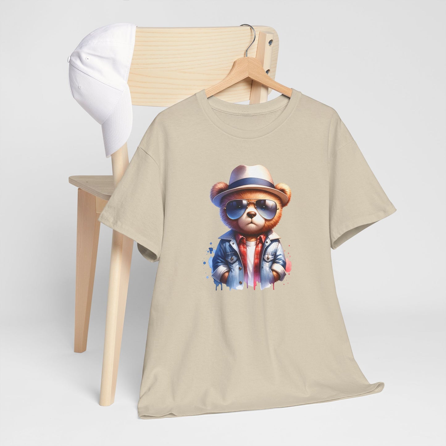 Princess Grace Cool Bear Graphic Unisex Heavy Cotton Tee