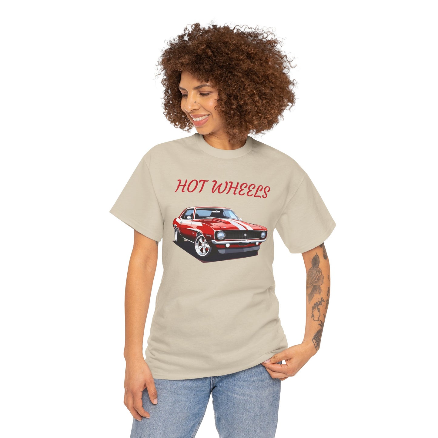 Princess Grace Hot Wheels Graphic Unisex Heavy Cotton Tee Perfect for Car Enthusiasts