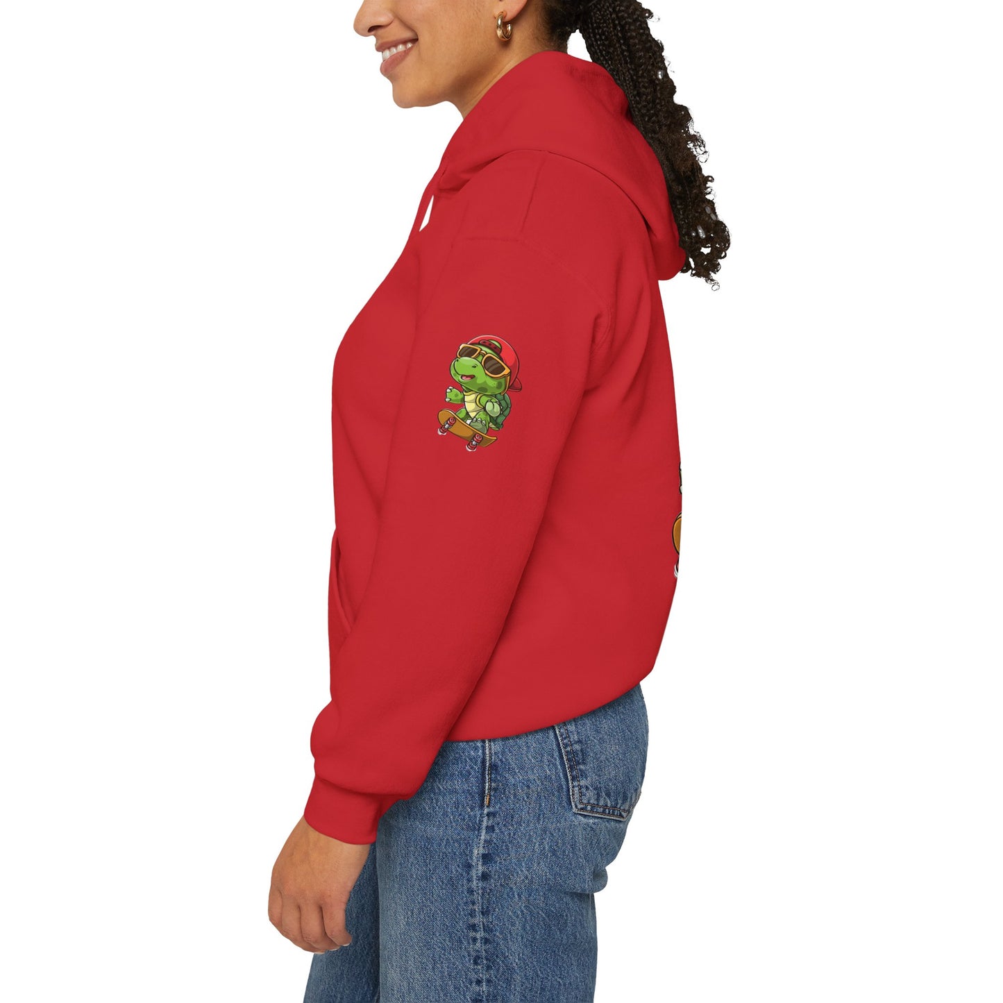 Princess Grace Cool Skateboarding Turtle Unisex Hoodie Fun and Stylish