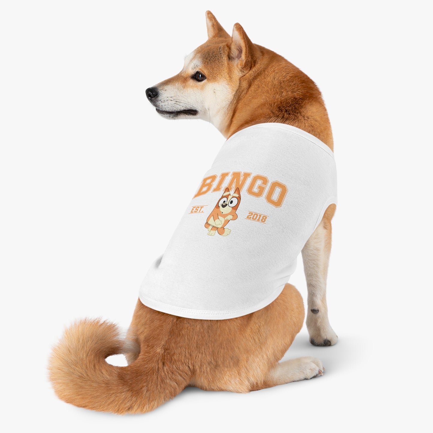 Princess Grace BLUEY Cute Pet Tank Top Bingo Design for Dogs Perfect Summer Outfit