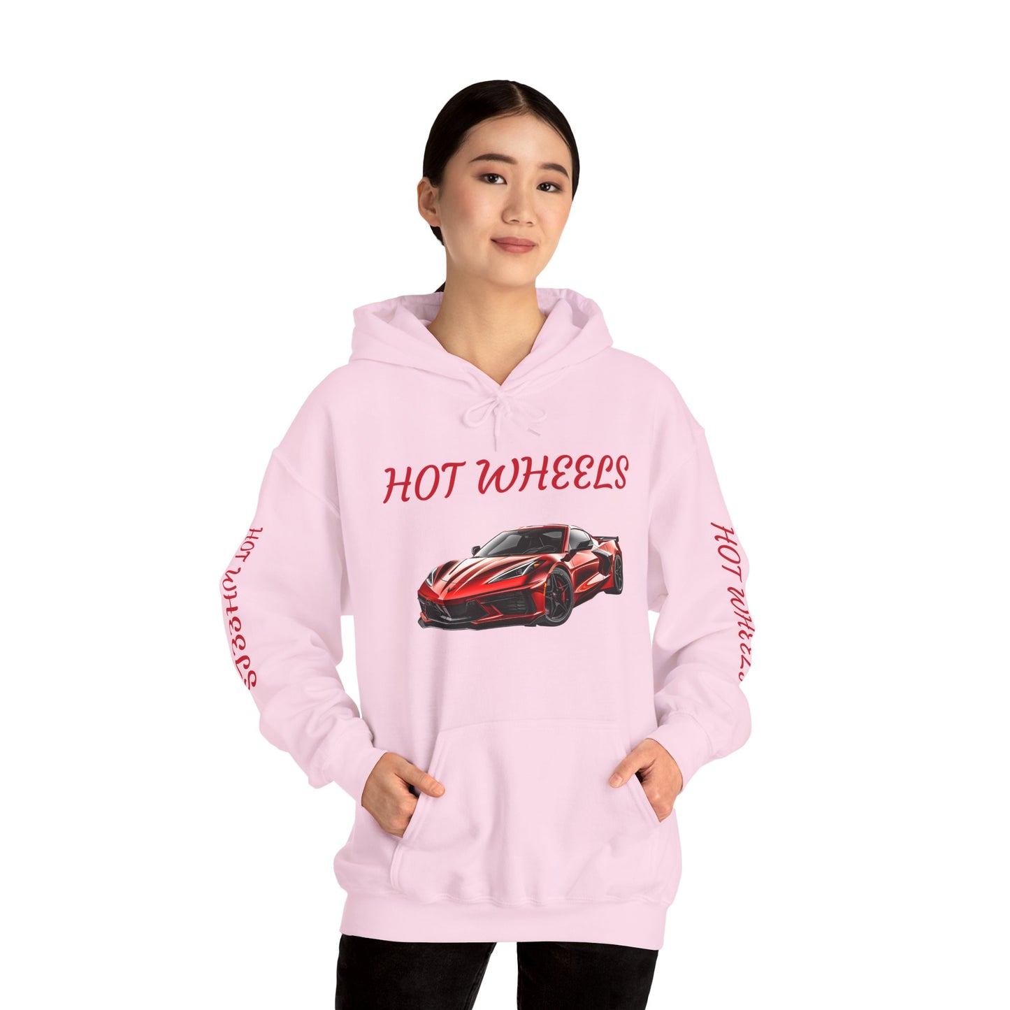 Princess Grace Hot Wheels Unisex Hooded Sweatshirt Stylish Car Graphic Sweatshirt for Car Enthusiasts