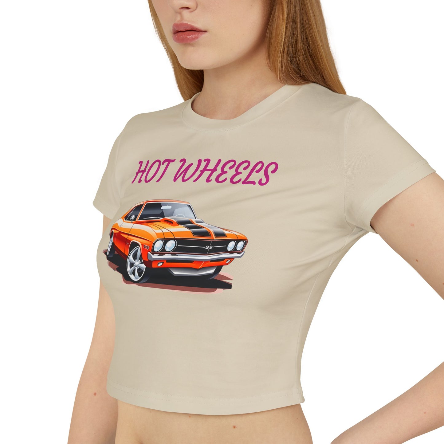 Princess Grace Vintage Hot Wheels Women's Baby Tee Retro Car Graphic Crop Top