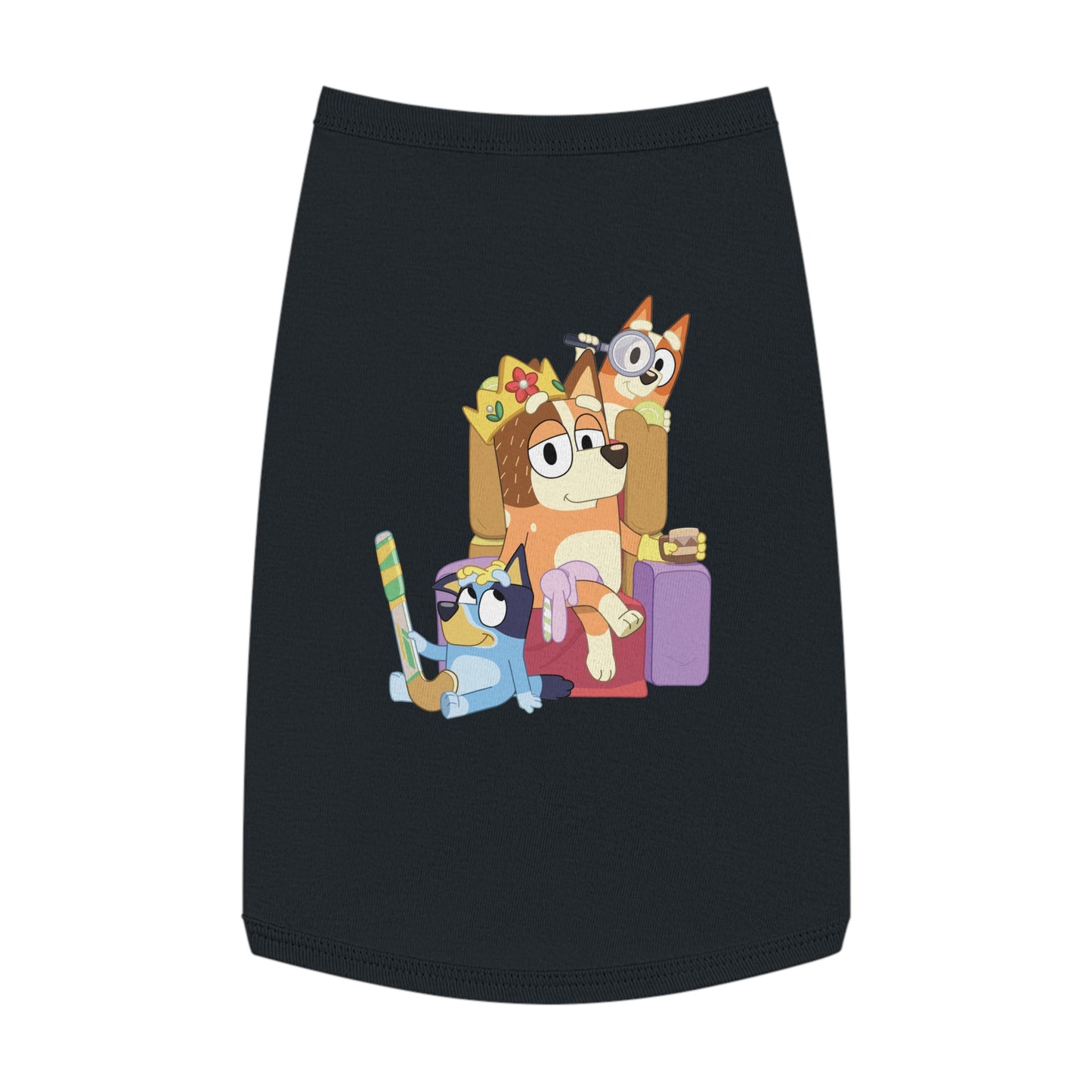 Princess Grace BLUEY Fun Pet Tank Top Adorable Cartoon Design for Your Furry Friend