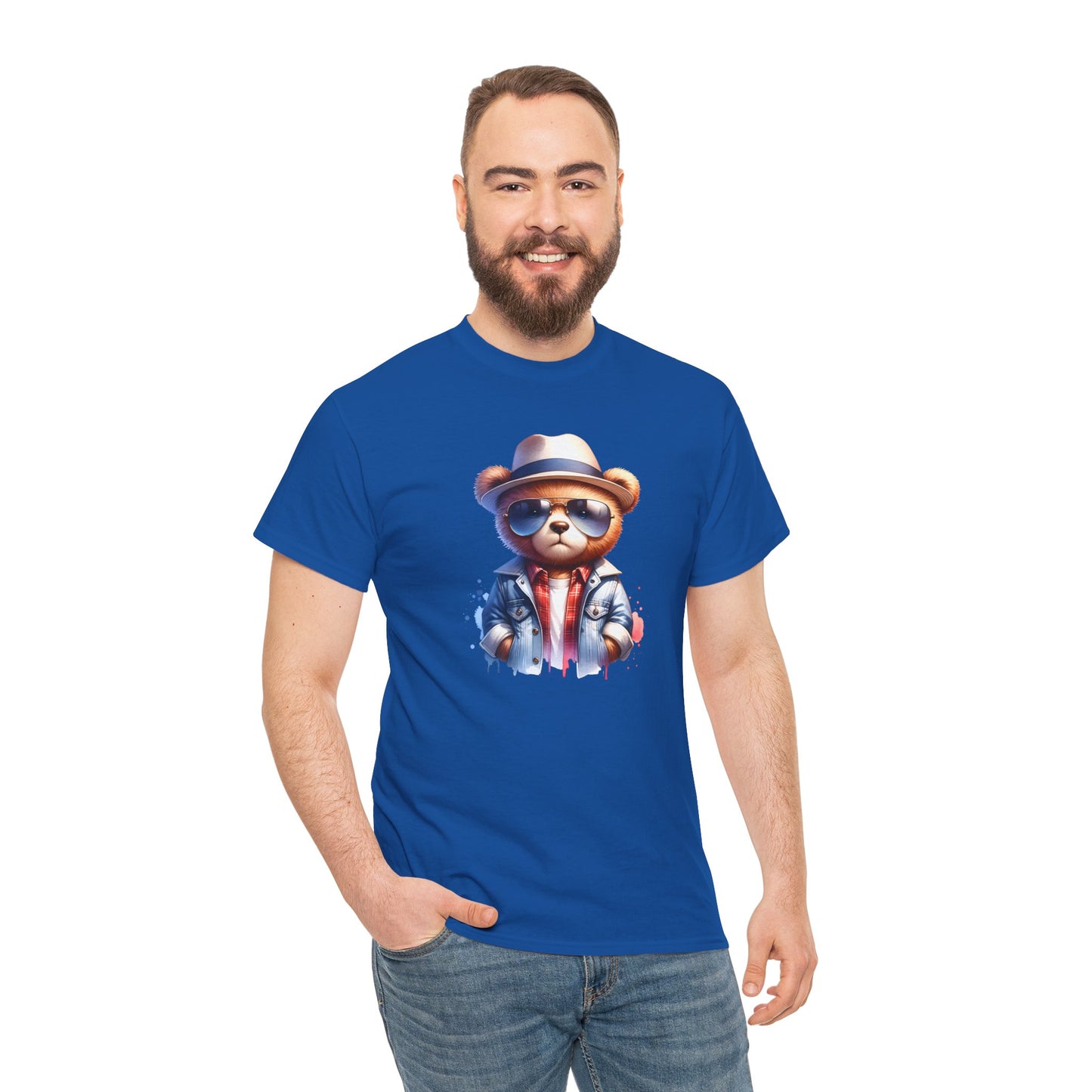 Princess Grace Cool Bear Graphic Unisex Heavy Cotton Tee
