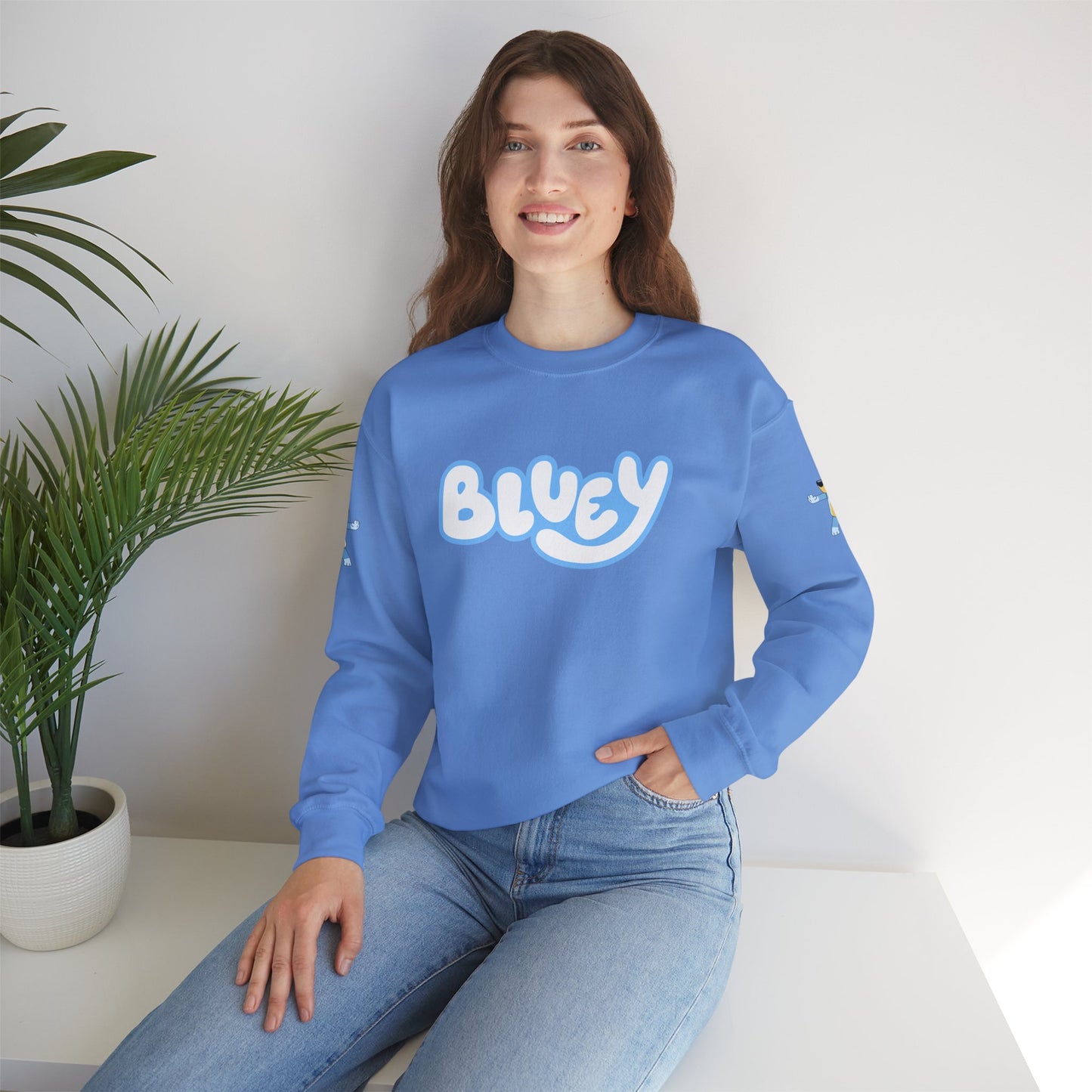 Princess Grace Bluey Crewneck Sweatshirt Cozy Unisex Pullover for Kids & Adults