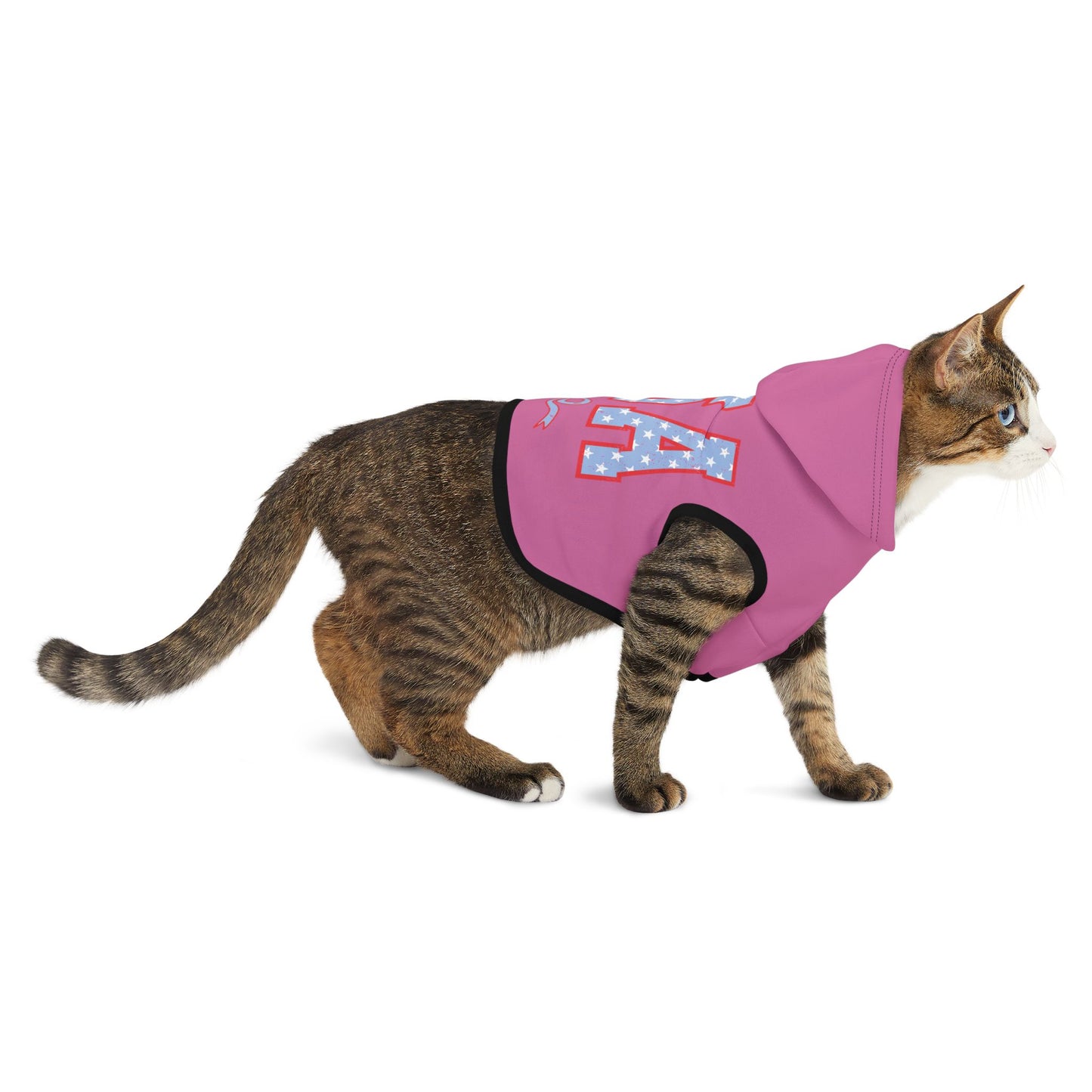 Princess Grace USA Flag Pet Hoodie Cute and Cozy Apparel for Dogs