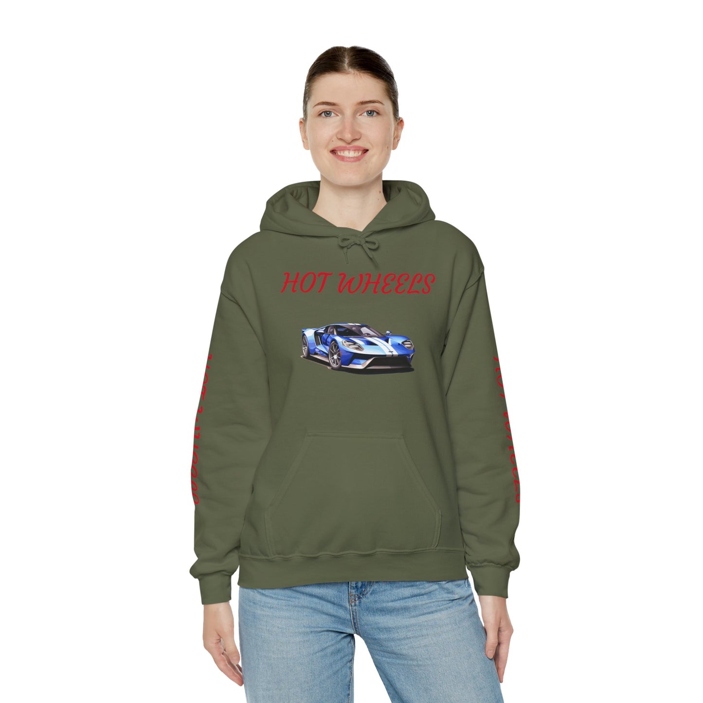 Princess Grace Hot Wheels Unisex Heavy Blend Hoodie Sporty Car Design for Car Enthusiasts