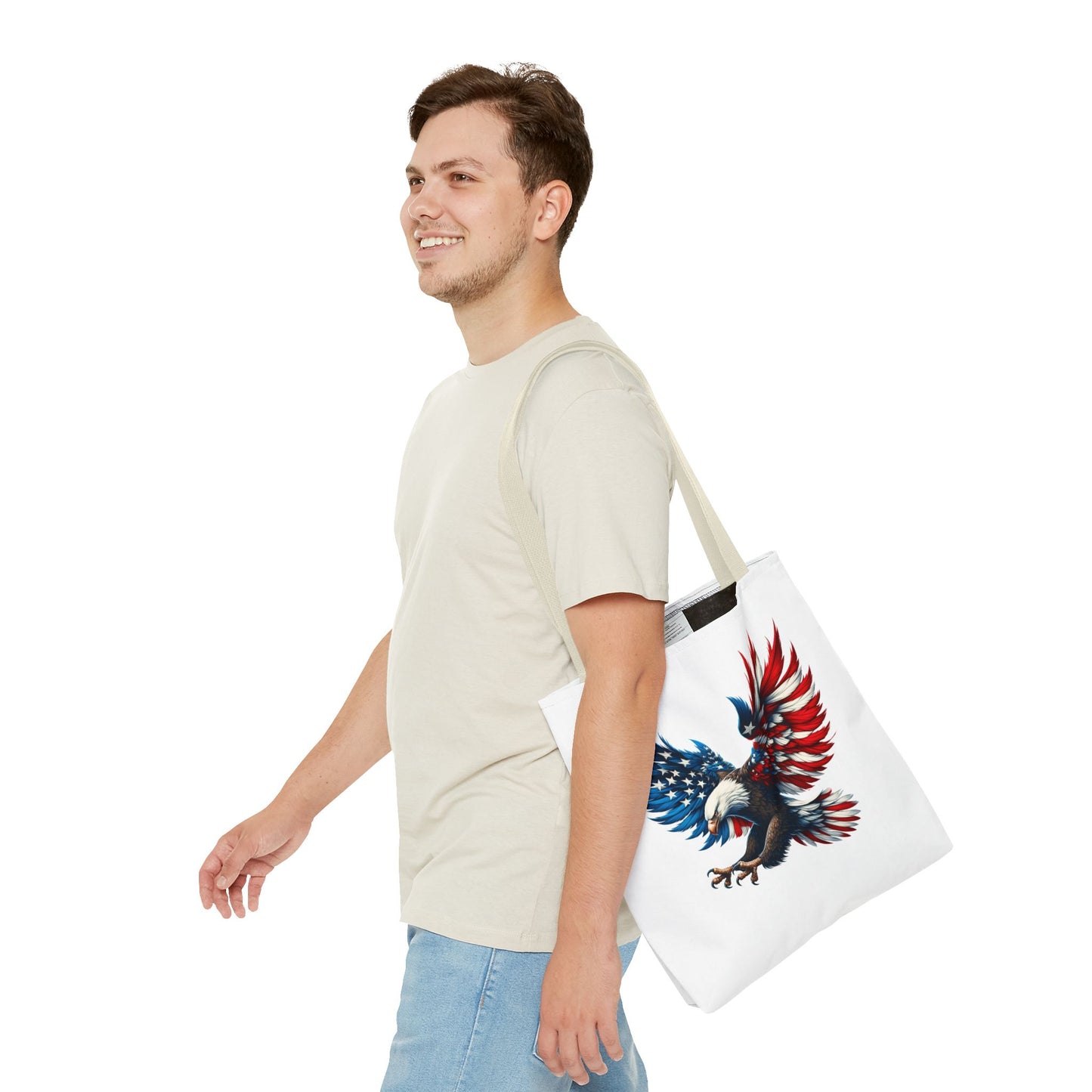 Princess Grace Patriotic American Eagle Tote Bag Bold Freedom Design