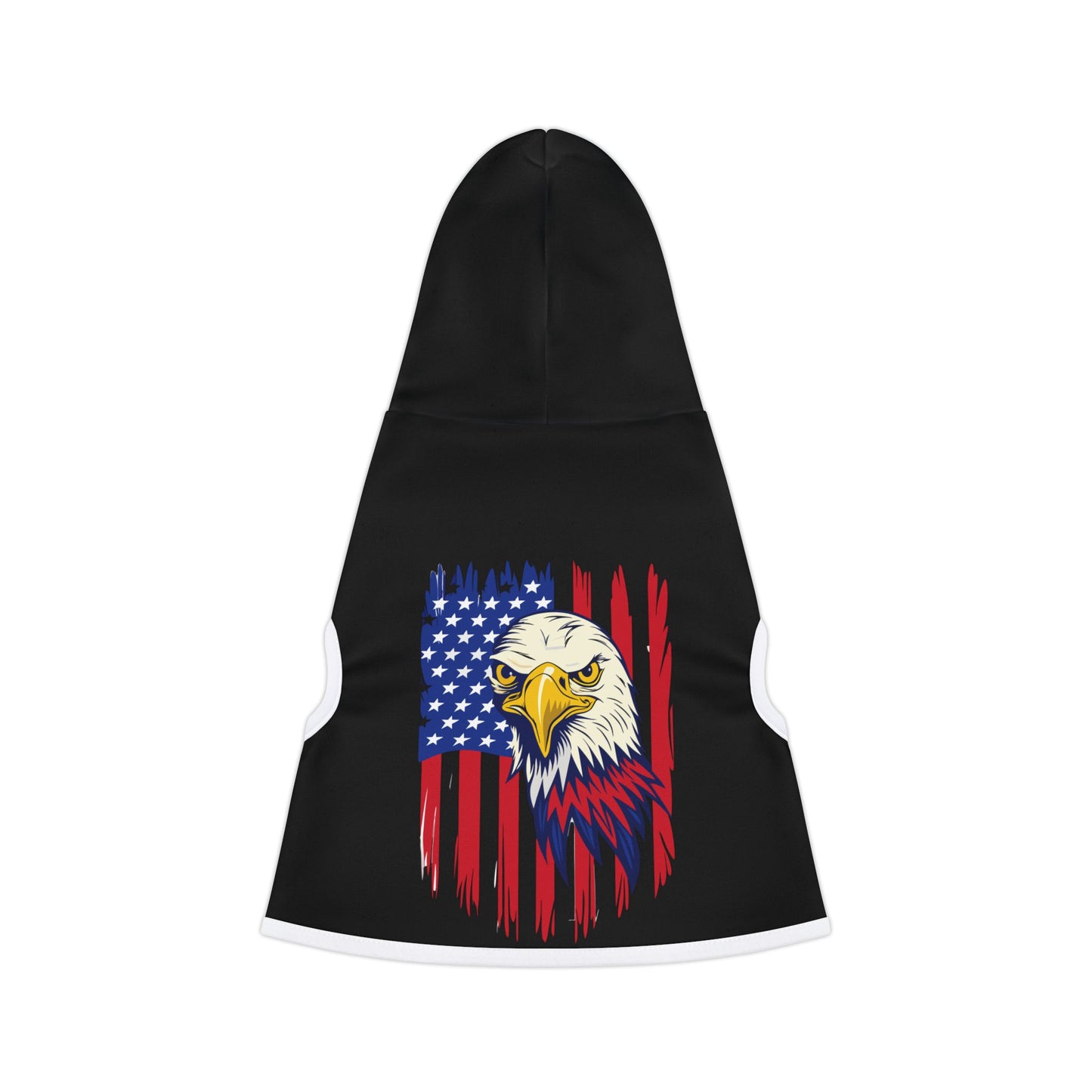Princess Grace Patriotic Pet Hoodie with Eagle Design