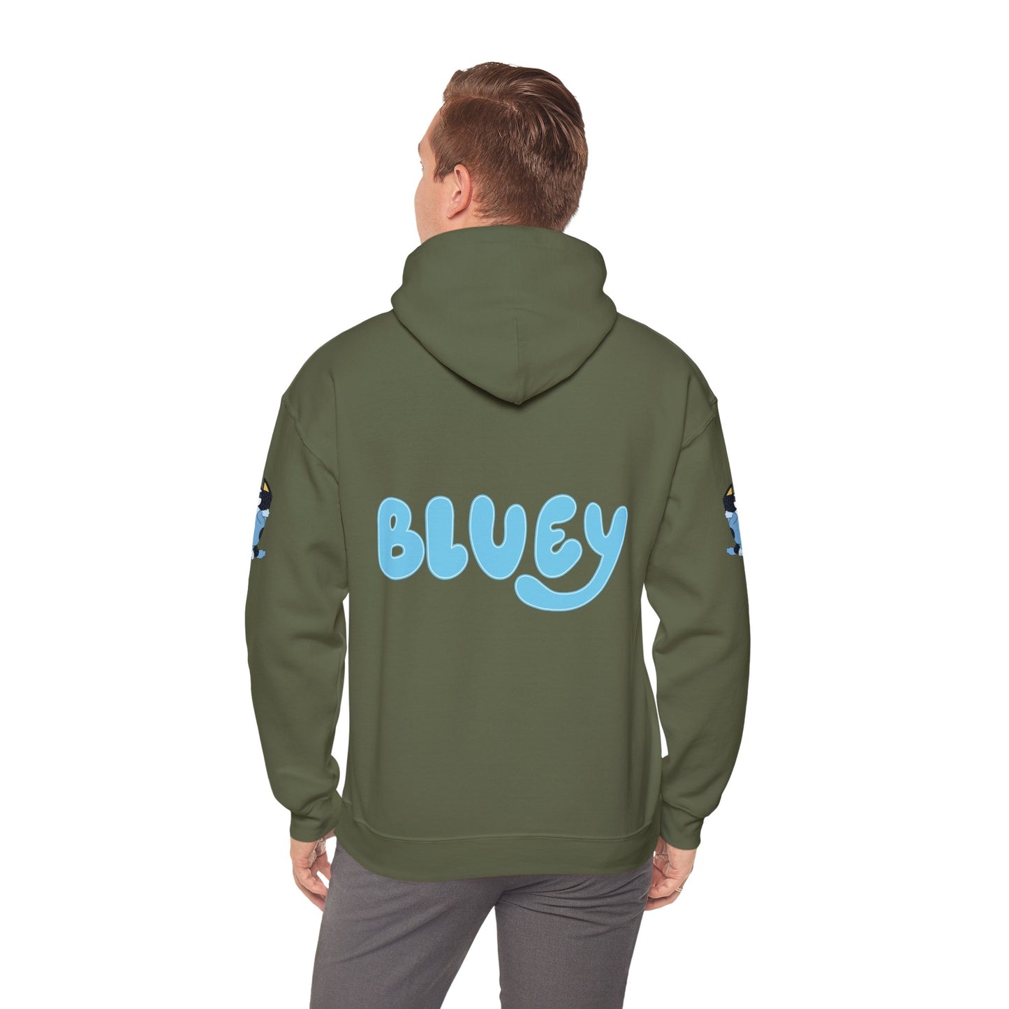 Princess Grace Bluey Unisex Hooded Sweatshirt Cozy Cartoon Style for Kids & Adults