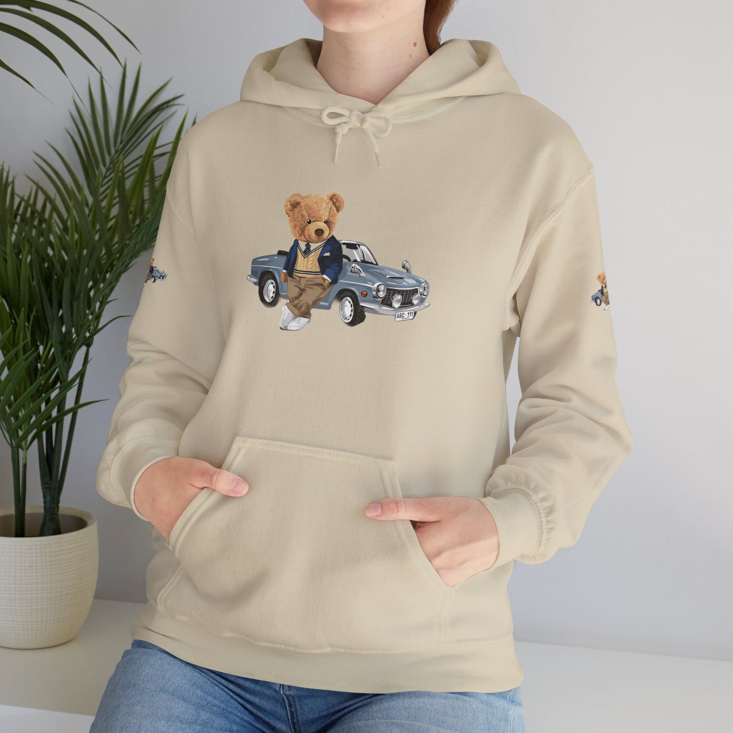 Princess Grace Luxury Bear Hoodie Chic & Cozy Unisex Sweatshirt