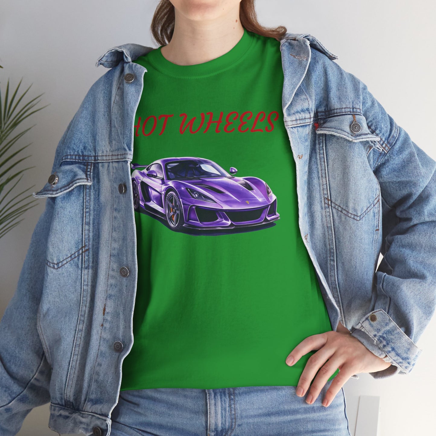Princess Grace Hot Wheels Graphic Unisex Heavy Cotton Tee Perfect for Car Enthusiasts
