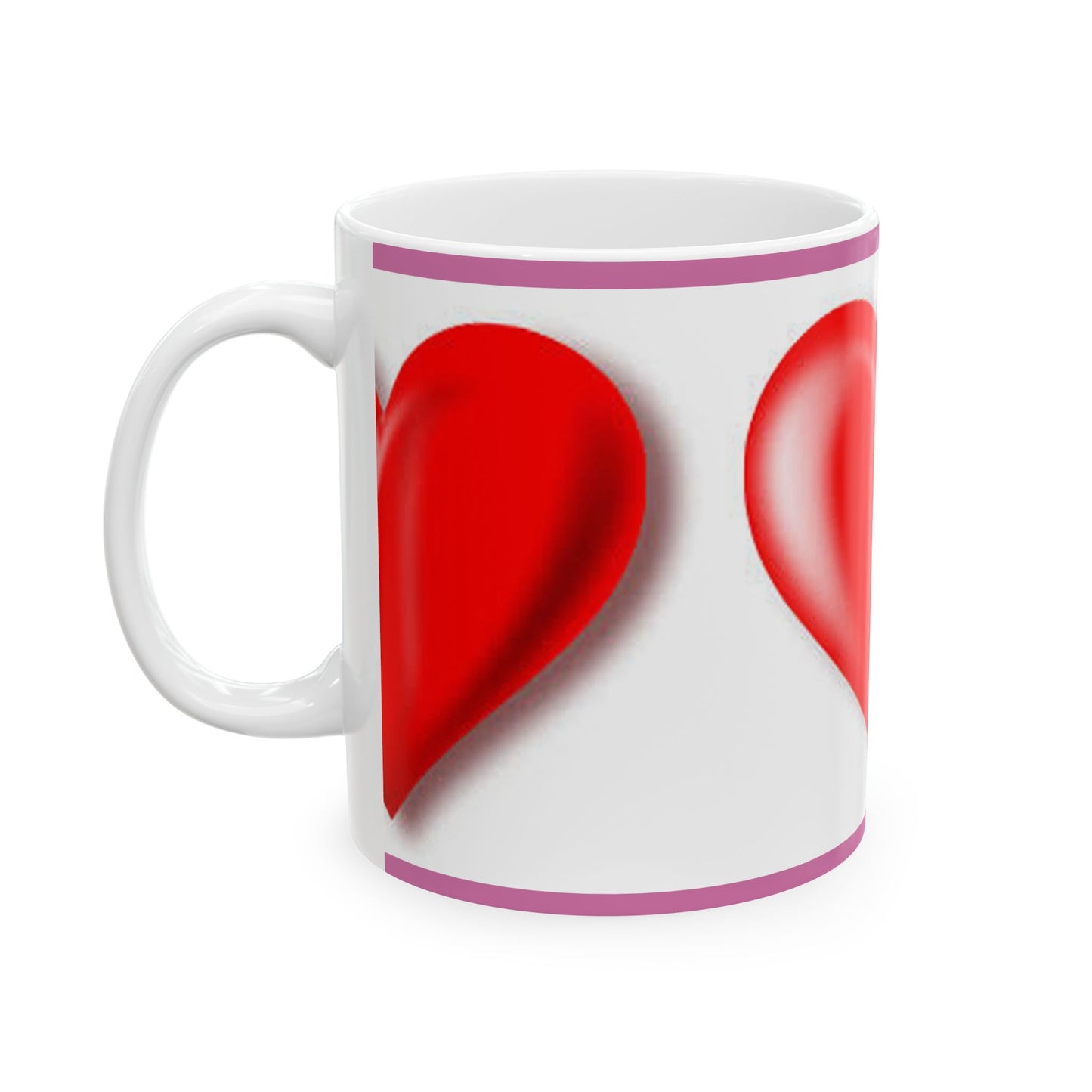 Princess Grace Heart Design Ceramic Mug Perfect Gift for Valentine's Day & Love Enthusiasts