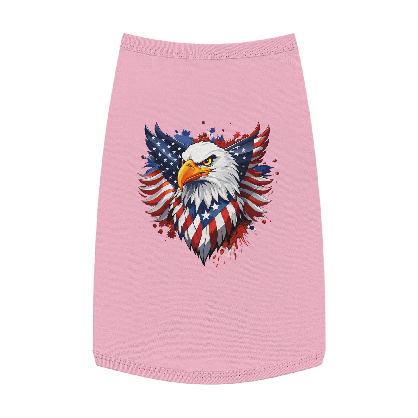 Princess Grace Patriotic Eagle Pet Tank Top USA Flag Design for Holidays & Celebrations