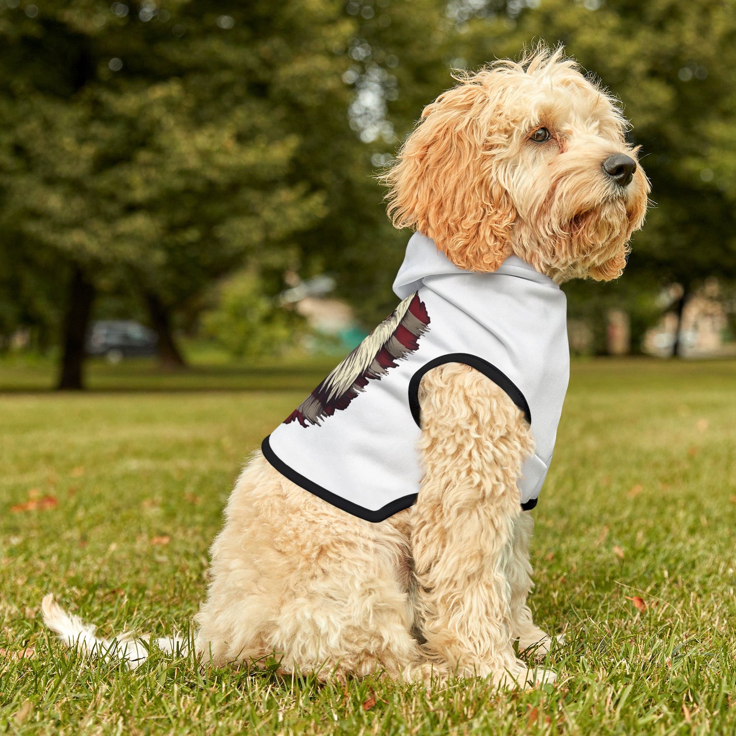 Princess Grace Patriotic Eagle Pet Hoodie for Dogs Comfortable & Stylish