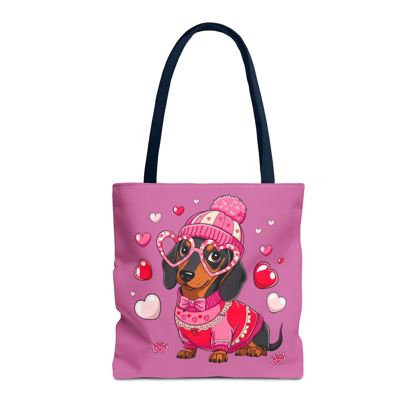 Princess Grace Adorable Dachshund Love Tote Bag Cute Dog Design for Pet Lovers