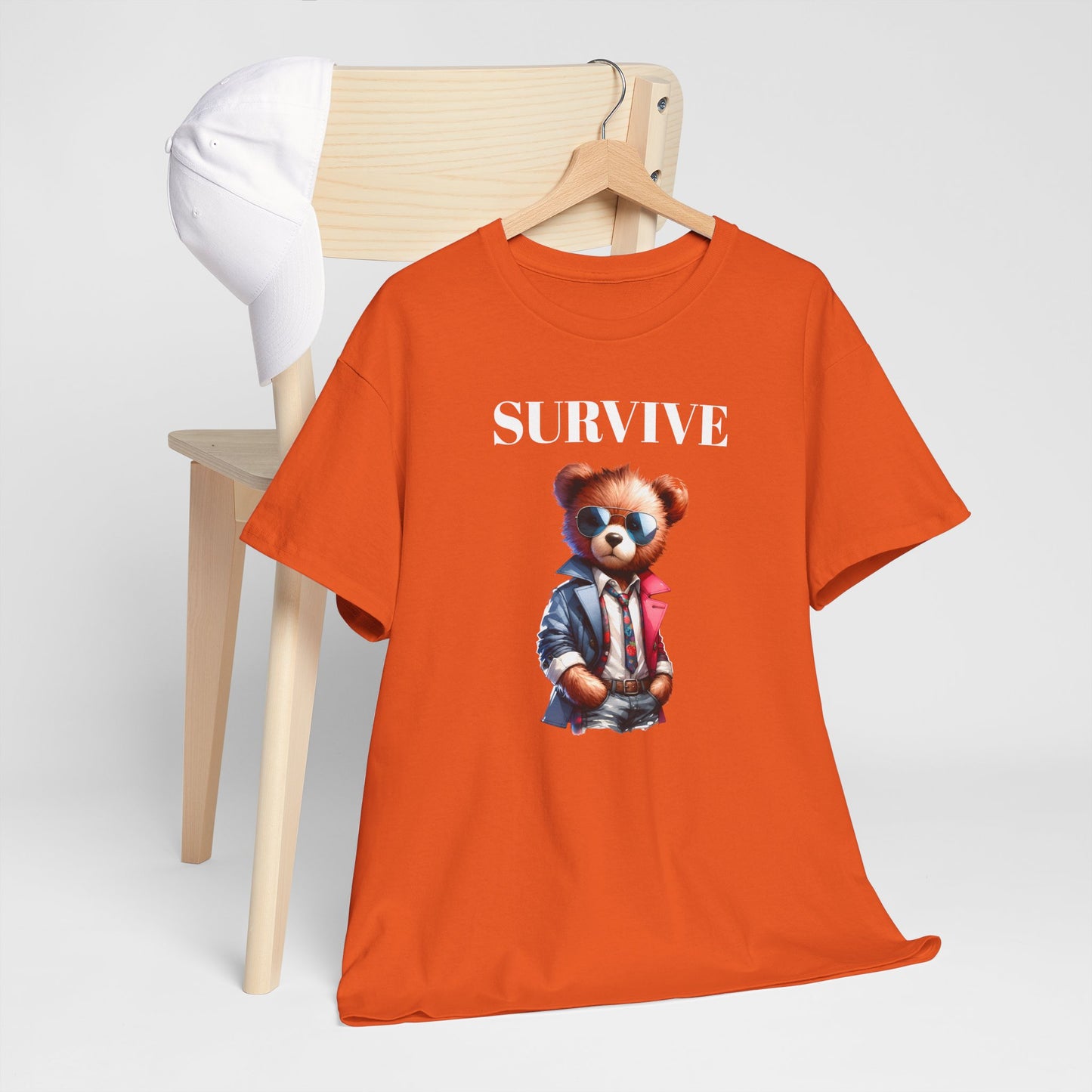 Princess Grace Survive Graphic Unisex Heavy Cotton Tee Cool Casual Wear for Animal Lovers