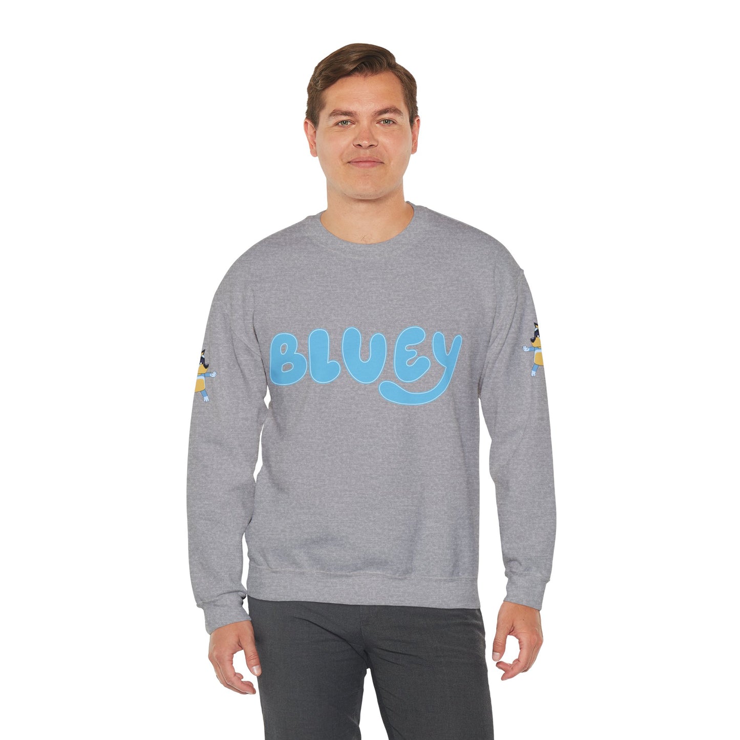 Princess Grace Bluey Unisex Crewneck Sweatshirt Cozy Cartoon Apparel for Kids and Adults