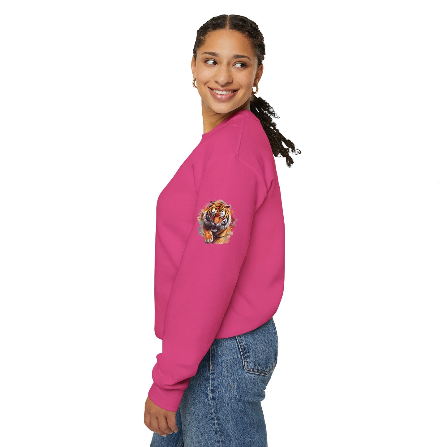 Princess Grace Majestic Tiger Unisex Heavy Blend Crewneck Sweatshirt