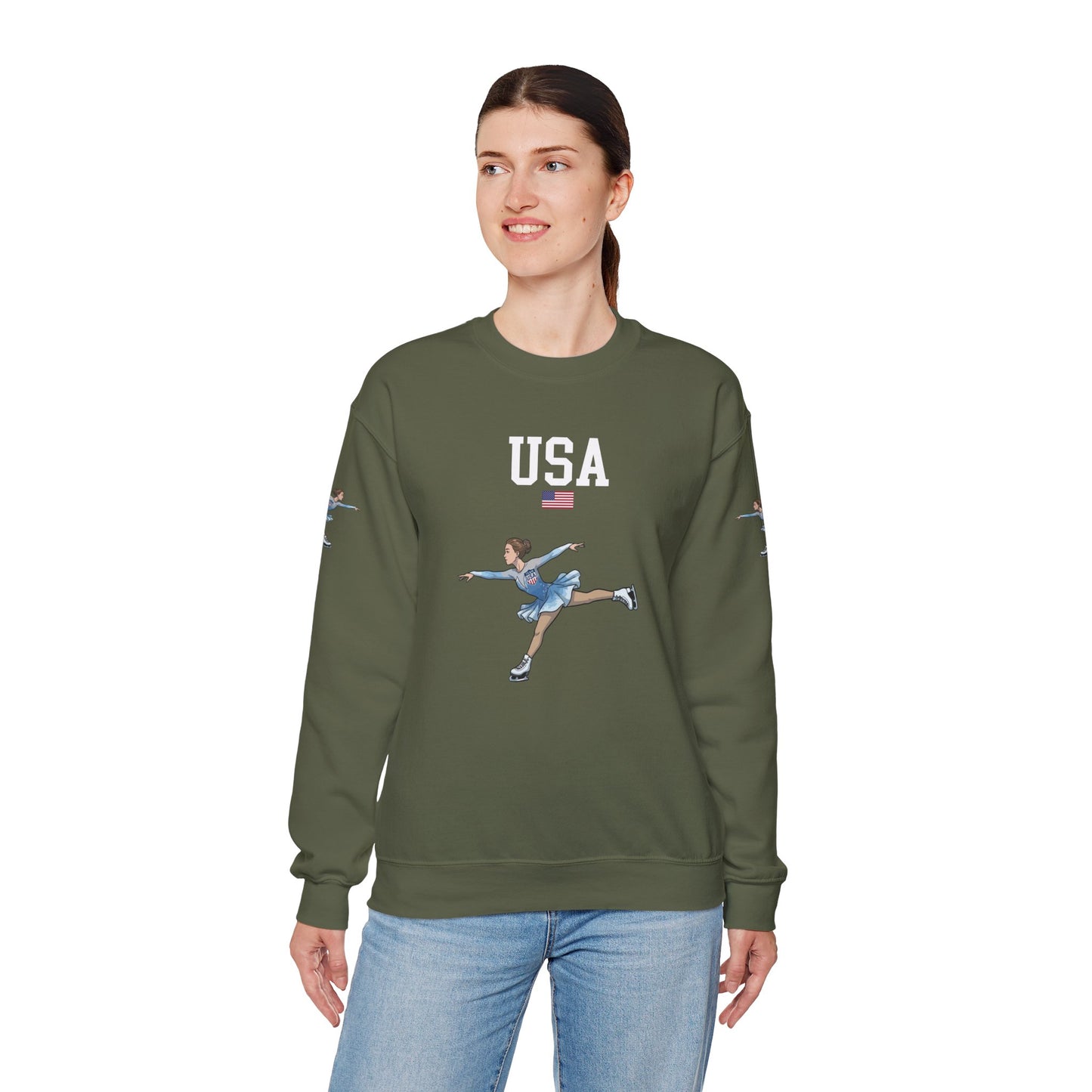 Princess Grace  TEAM USA  Unisex Heavy Blend  Crewneck Sweatshirt