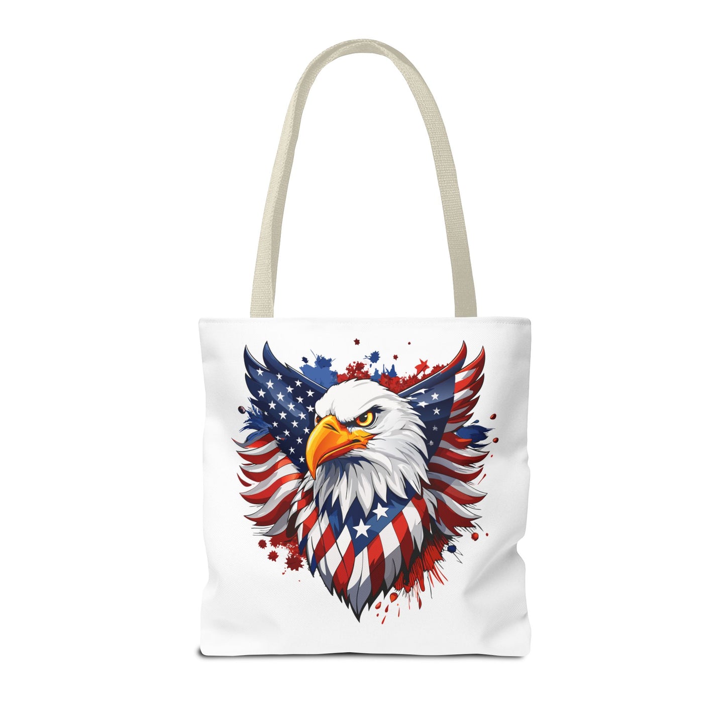 Princess Grace  Patriotic Eagle Tote Bag  Red White and Blue Design for Independence Day