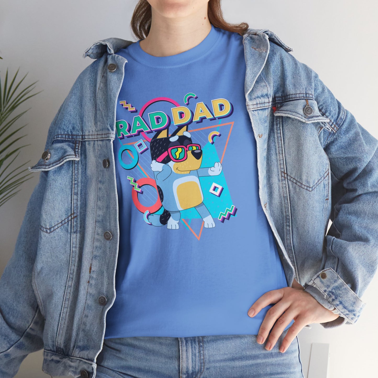 Princess Grace  Bluey  Funny Rad dad Unisex Heavy Cotton Tee  Perfect Gift for Cool Dads