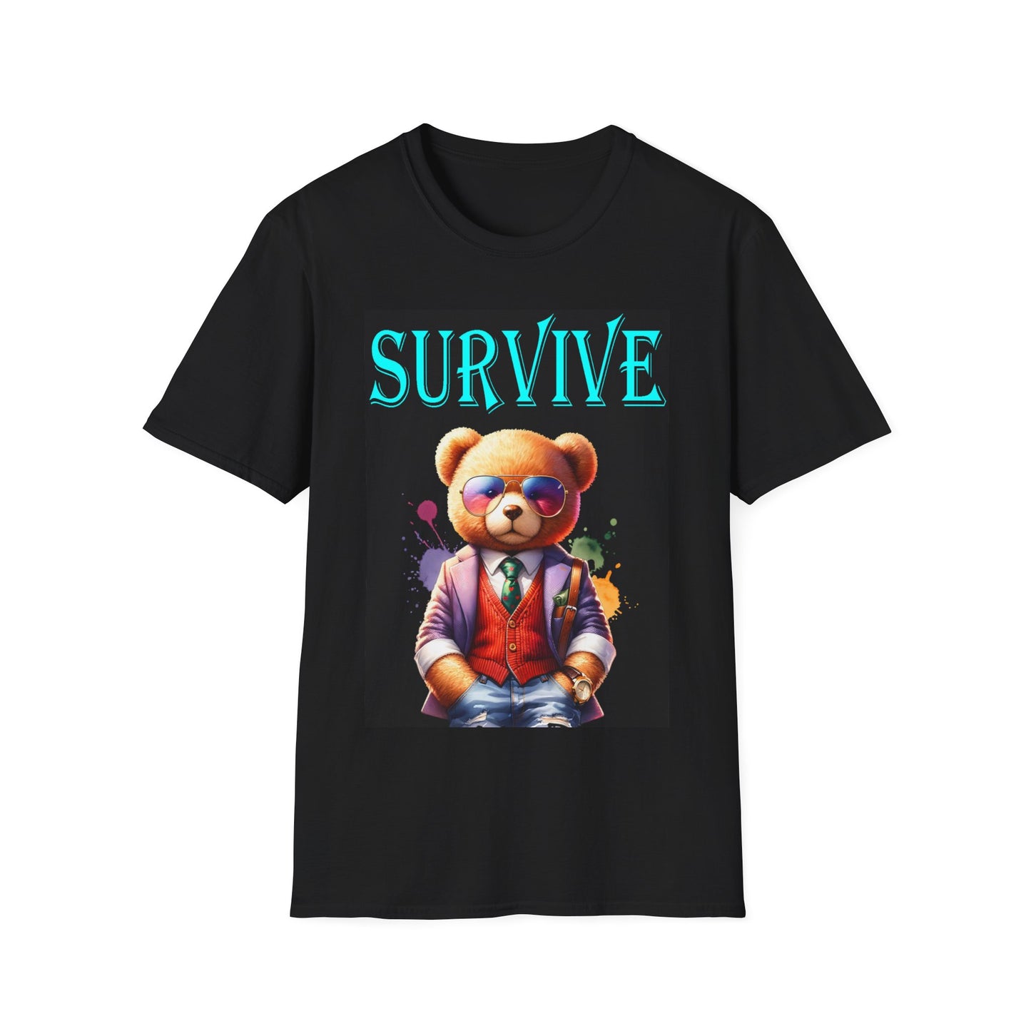 Princess Grace Cool Bear Survive Unisex Softstyle T-Shirt