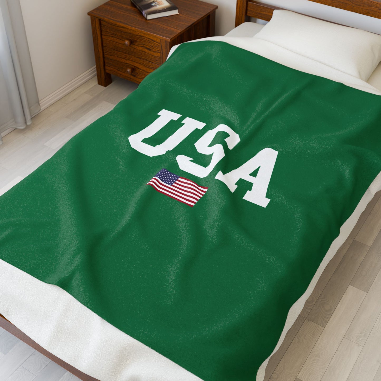 Princess Grace  TEAM USA  Velveteen Plush Blanket