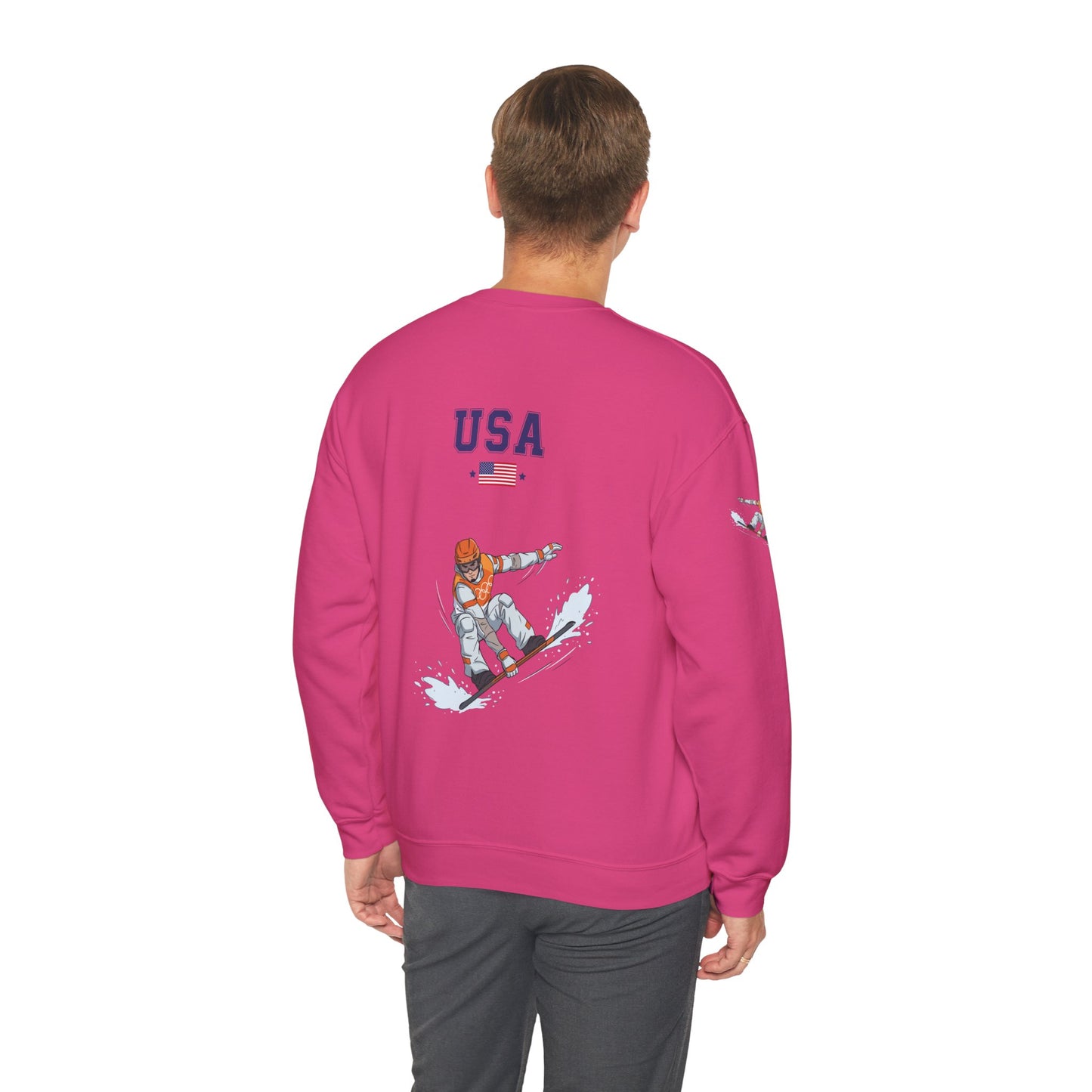 Princess Grace  TEAM USA  Snowboard Unisex Heavy Blend  Crewneck Sweatshirt