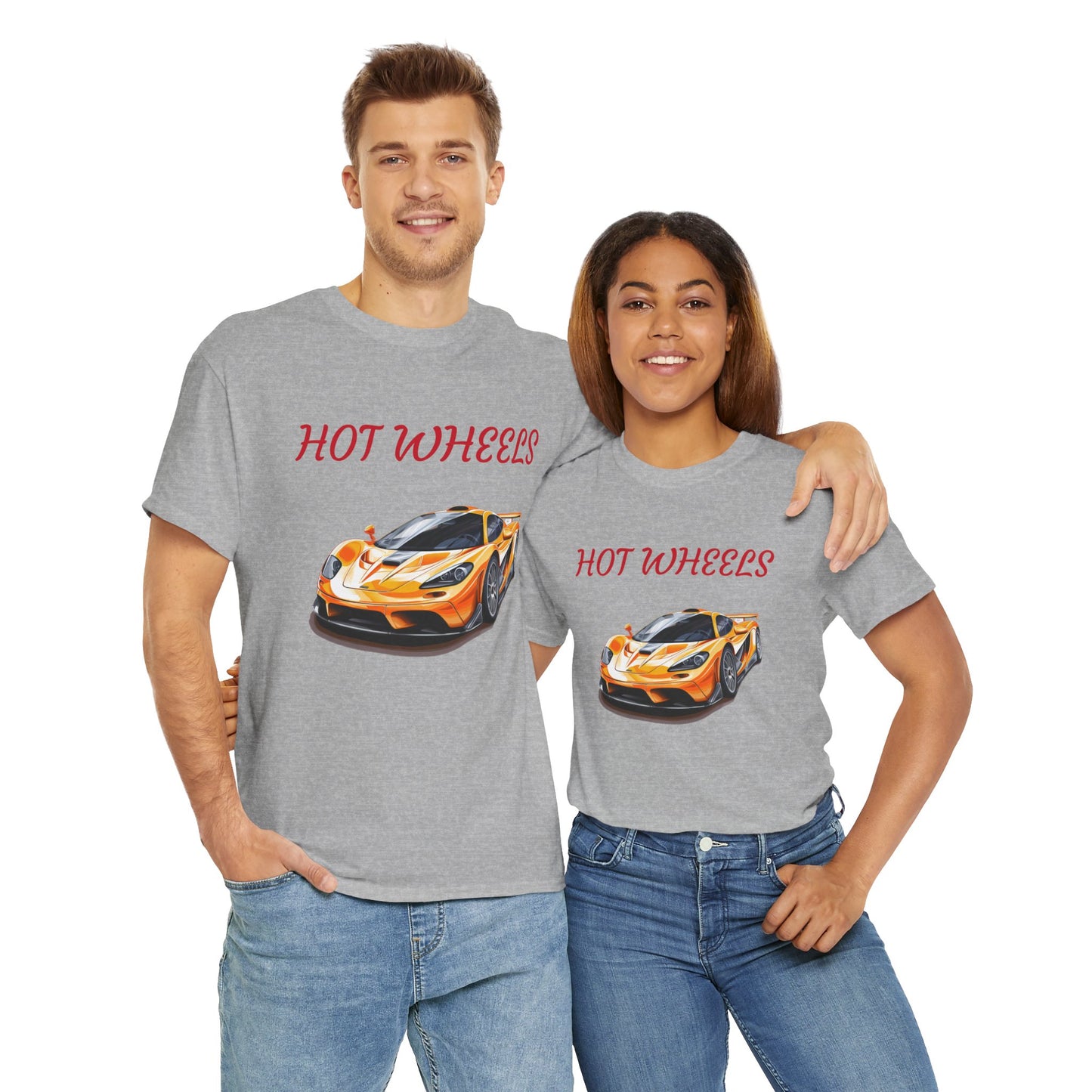 Princess Grace Hot Wheels Unisex Heavy Cotton Tee Race Car Graphic Tee for Racing Fans