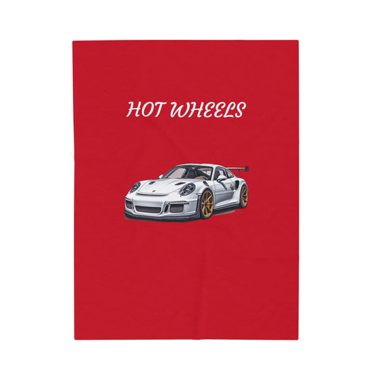 Princess Grace  Hot Wheels Plush Blanket  Cozy Automotive Throw for Car Enthusiasts