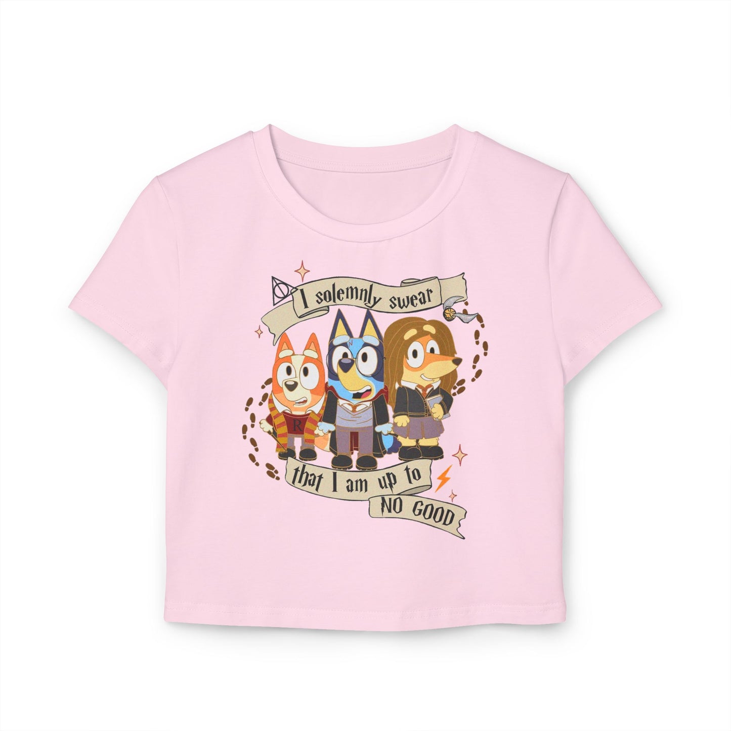 Princess Grace  Bluey Cartoon Women's Baby Tee  Fun & Playful Design