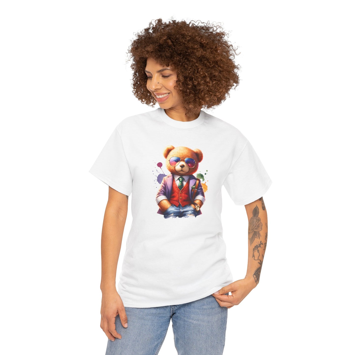 Princess Grace  Trendy Teddy Bear Graphic Unisex Heavy Cotton Tee
