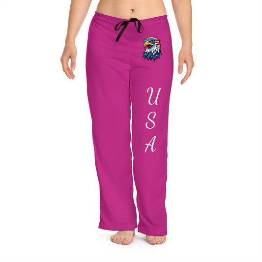Princess Grace  Patriotic  Pajama Pants  USA Eagle Design for Comfortable Relaxation