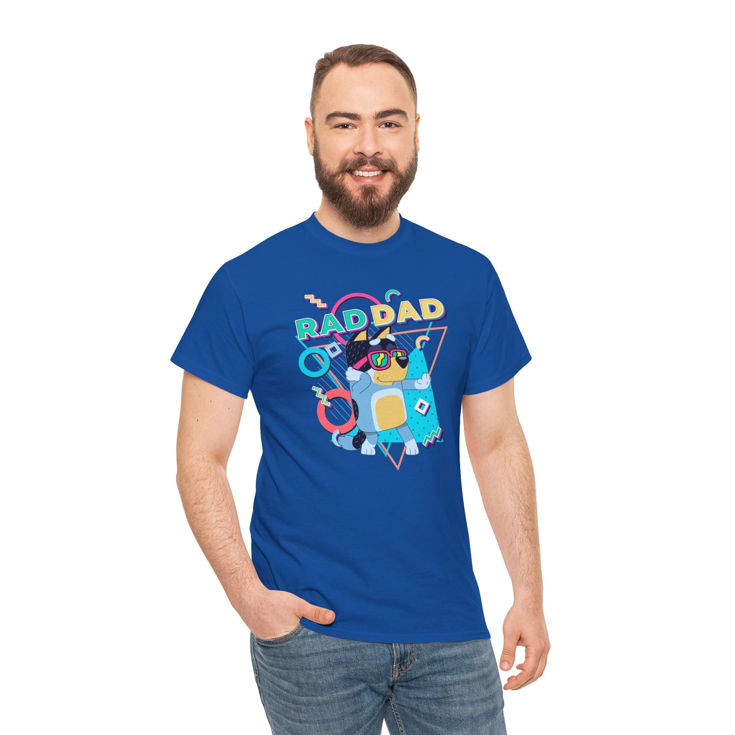Princess Grace  Bluey  Funny Rad dad Unisex Heavy Cotton Tee  Perfect Gift for Cool Dads