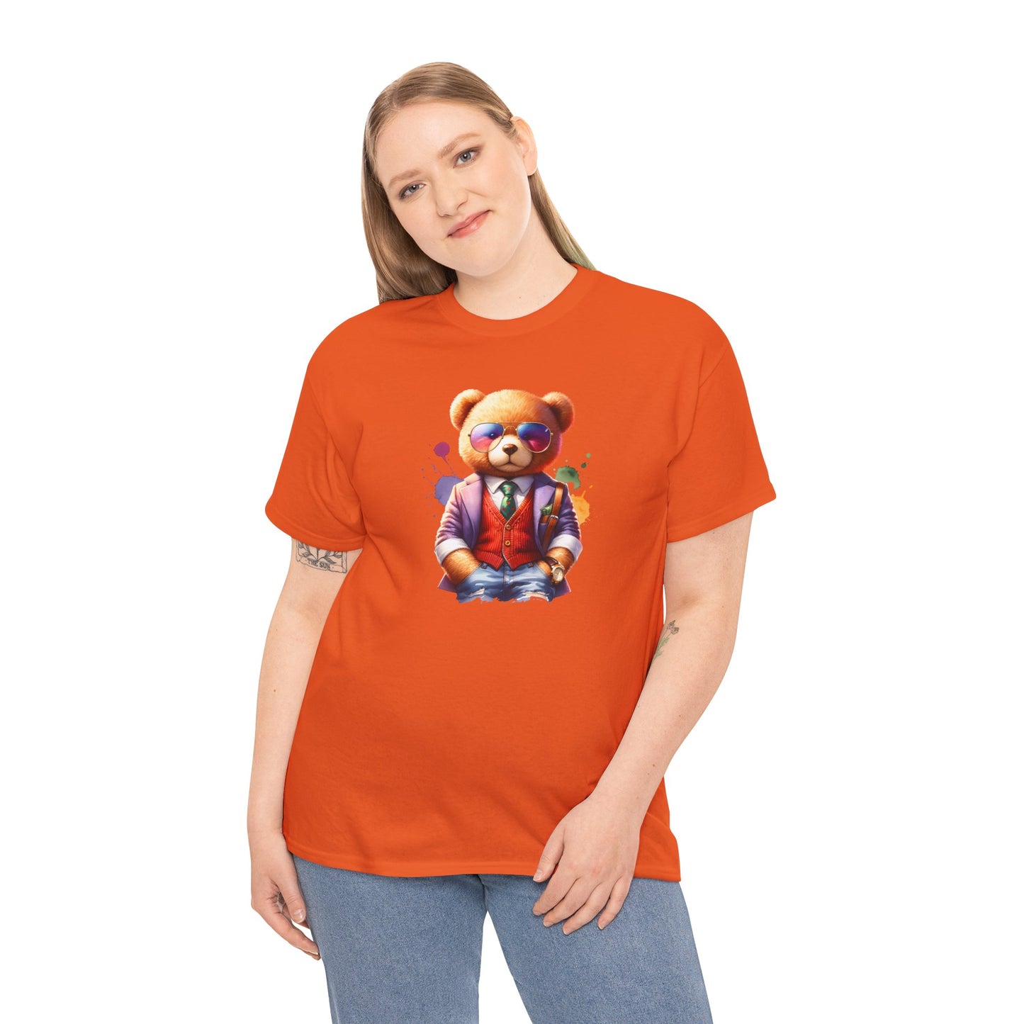 Princess Grace  Trendy Teddy Bear Graphic Unisex Heavy Cotton Tee