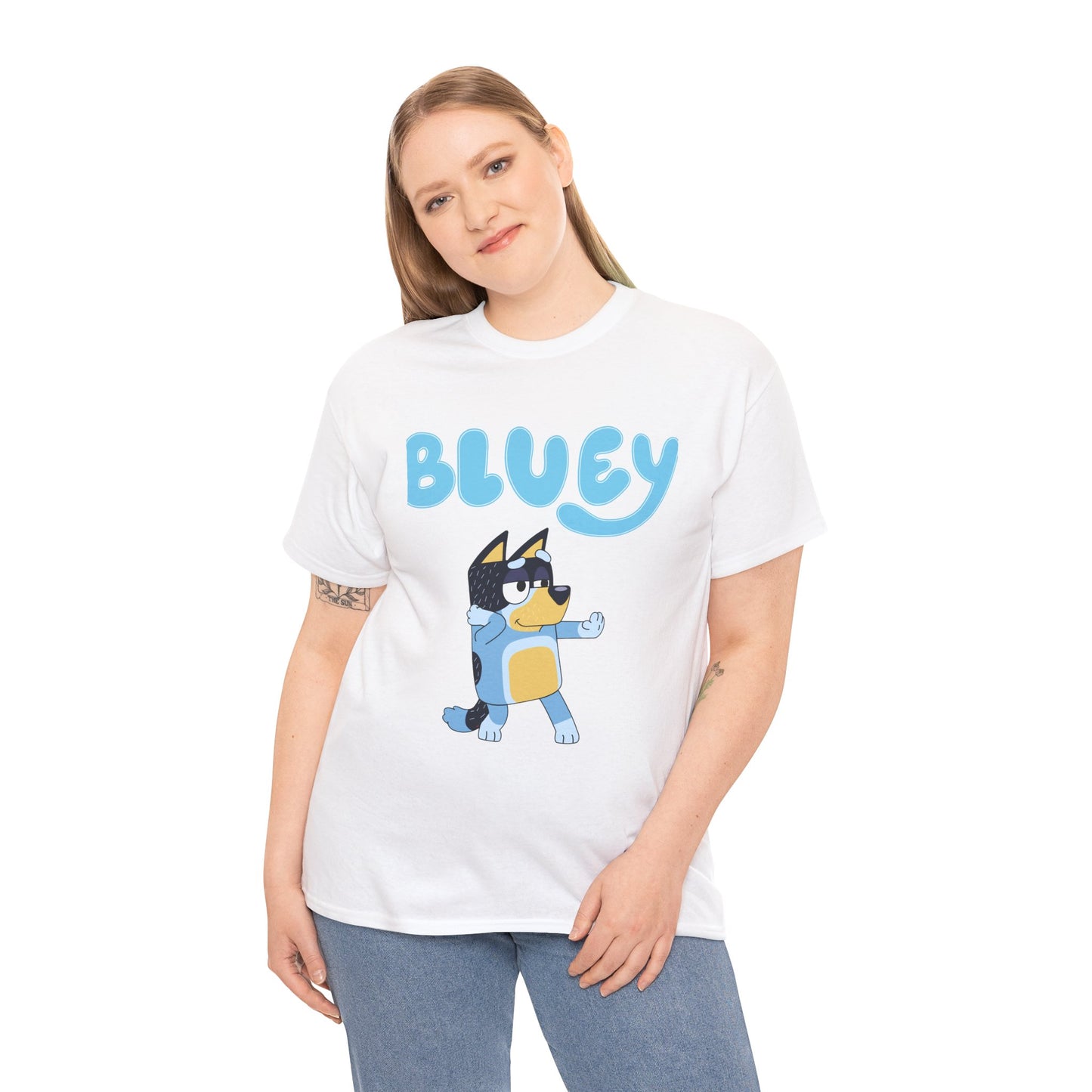 Princess Grace  Bluey Unisex Heavy Cotton Tee  Fun & Playful Kids Shirt