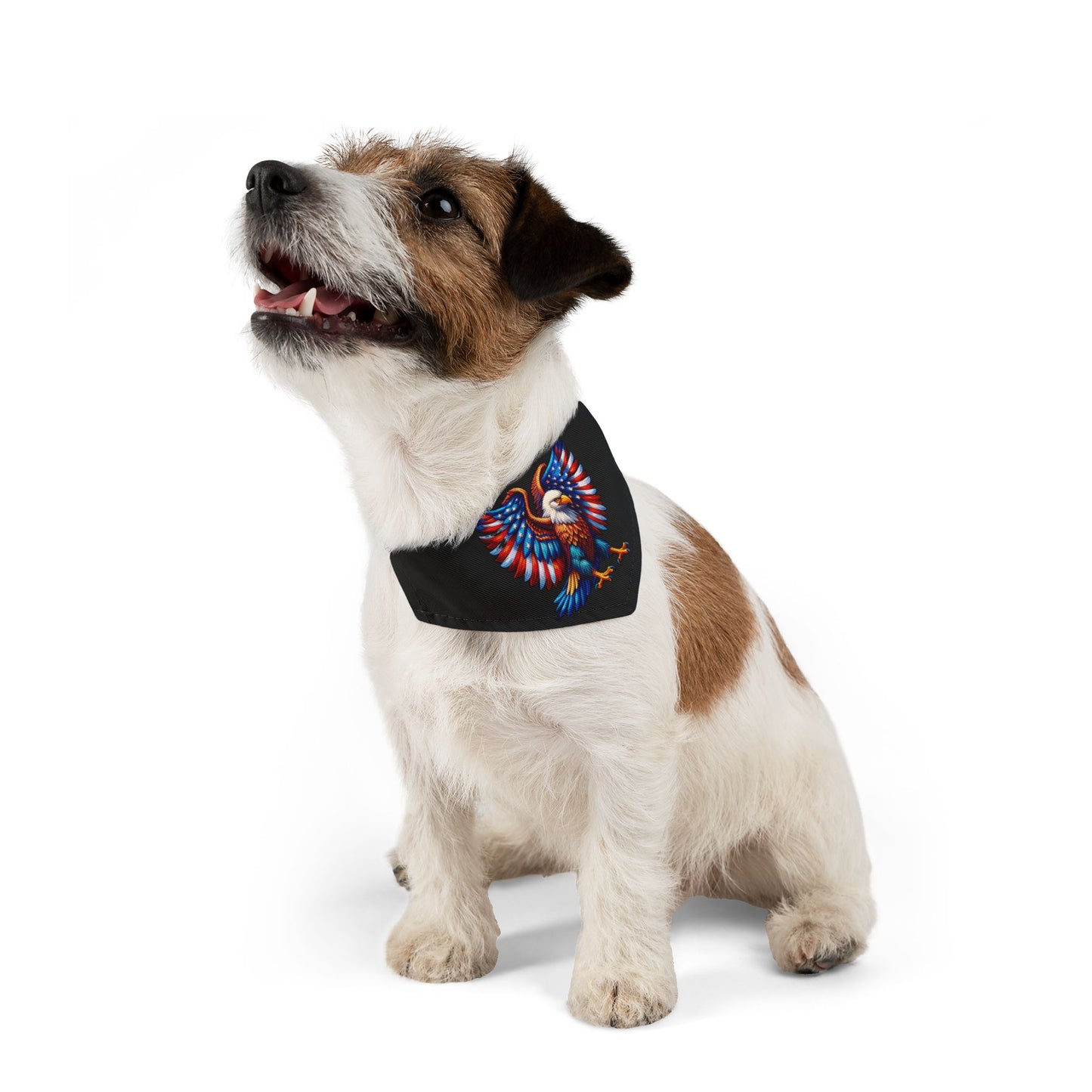 Princess Grace  Patriotic Eagle Adjustable Pet Bandana Collar  Perfect for Holidays and Celebrations