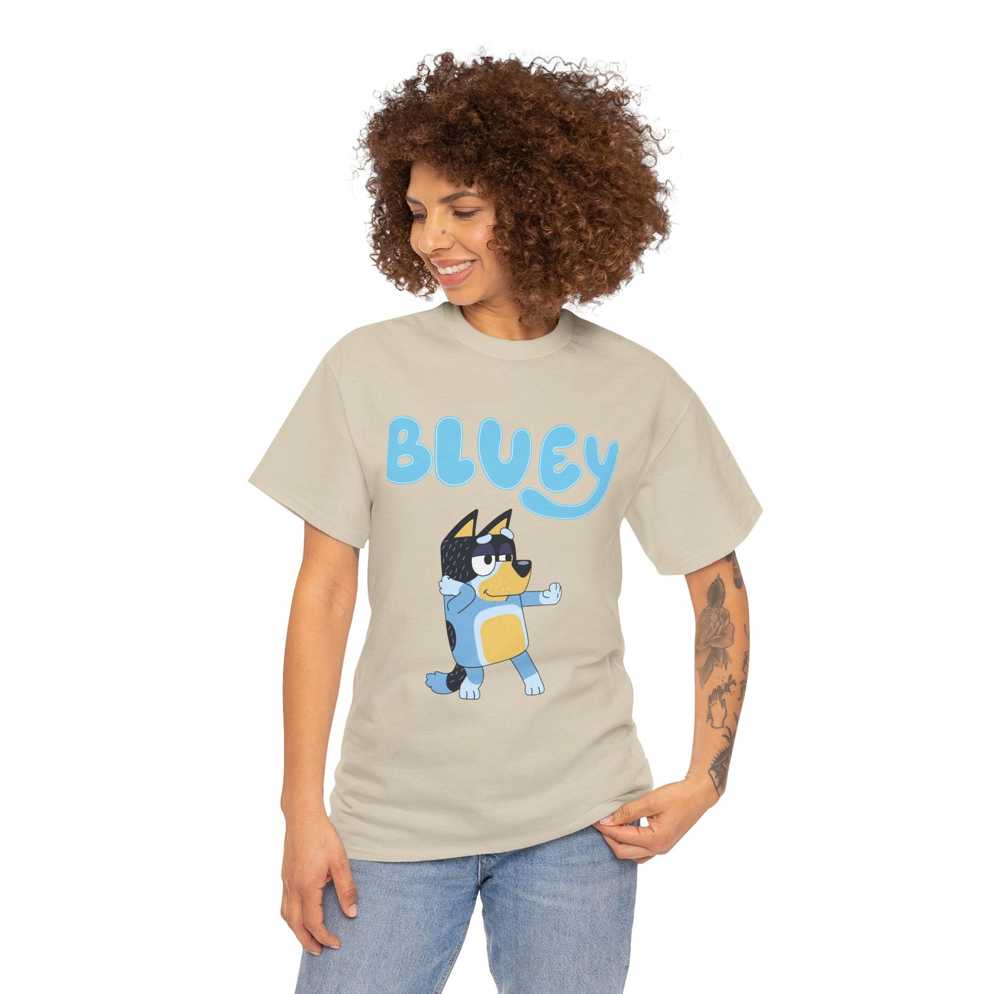 Princess Grace  Bluey Unisex Heavy Cotton Tee  Fun & Playful Kids Shirt
