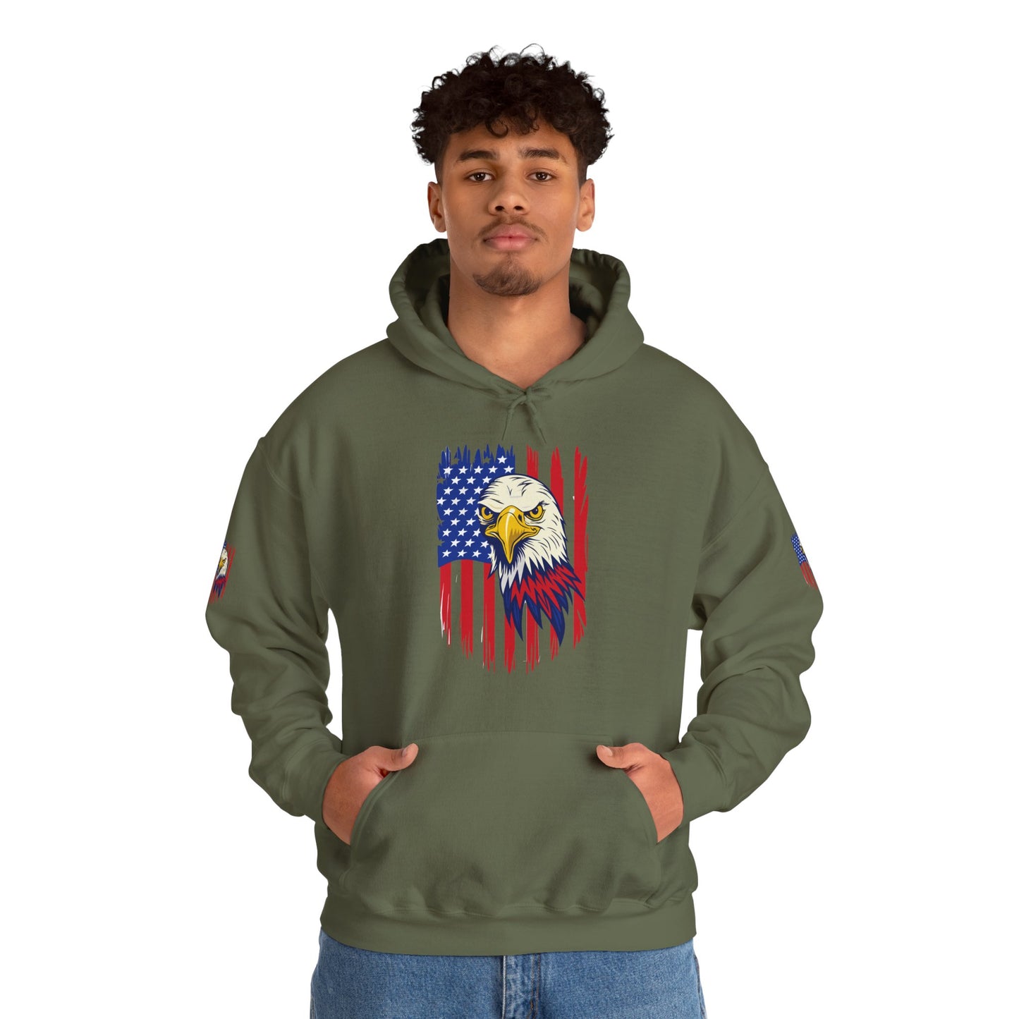 Princess Grace  Patriotic Eagle Unisex Heavy Blend Hoodie