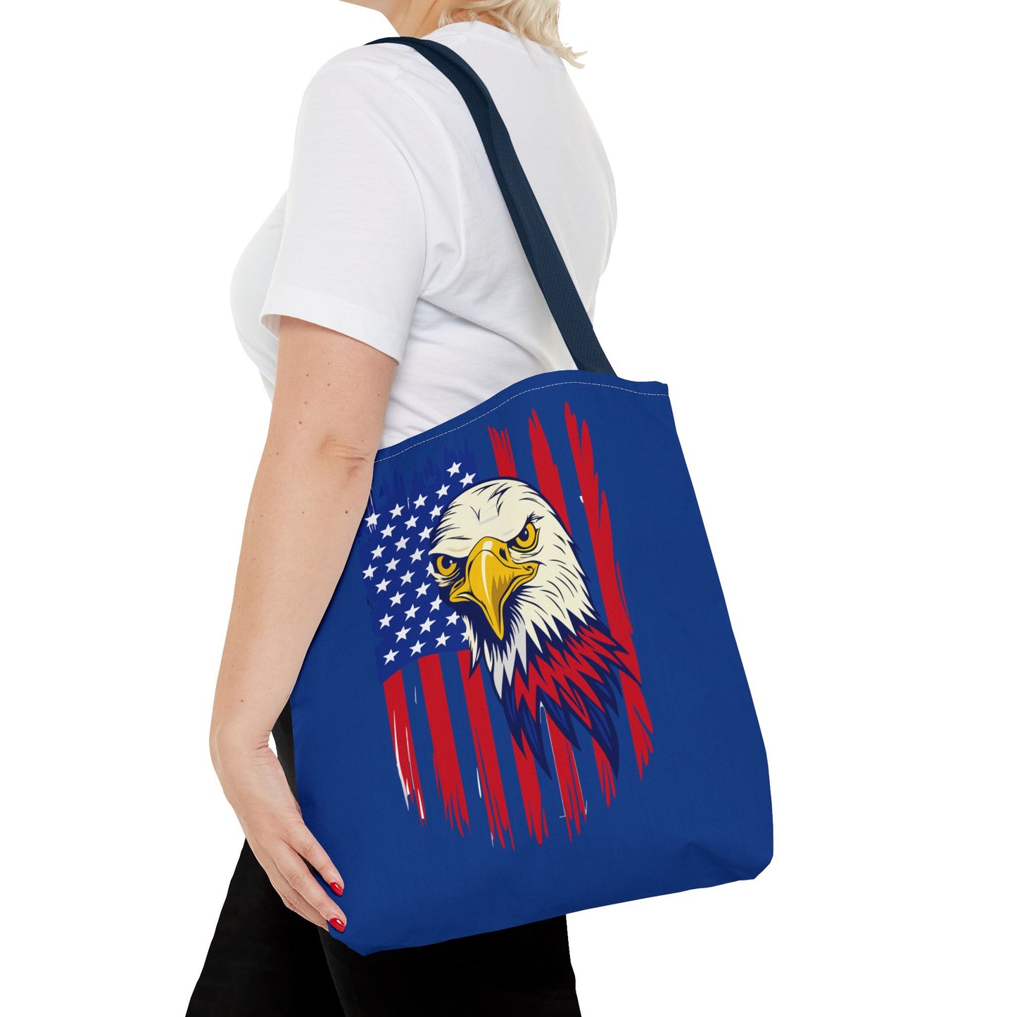 Princess Grace  Patriotic Eagle Tote Bag Bold American Spirit