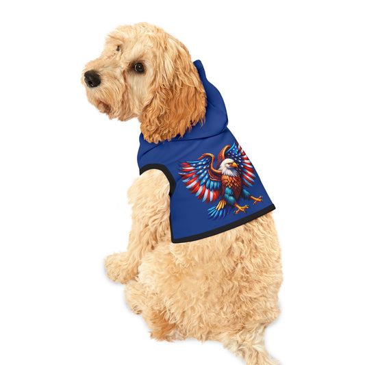 Princess Grace  Patriotic Eagle Pet Hoodie USA Flag Design for Dogs