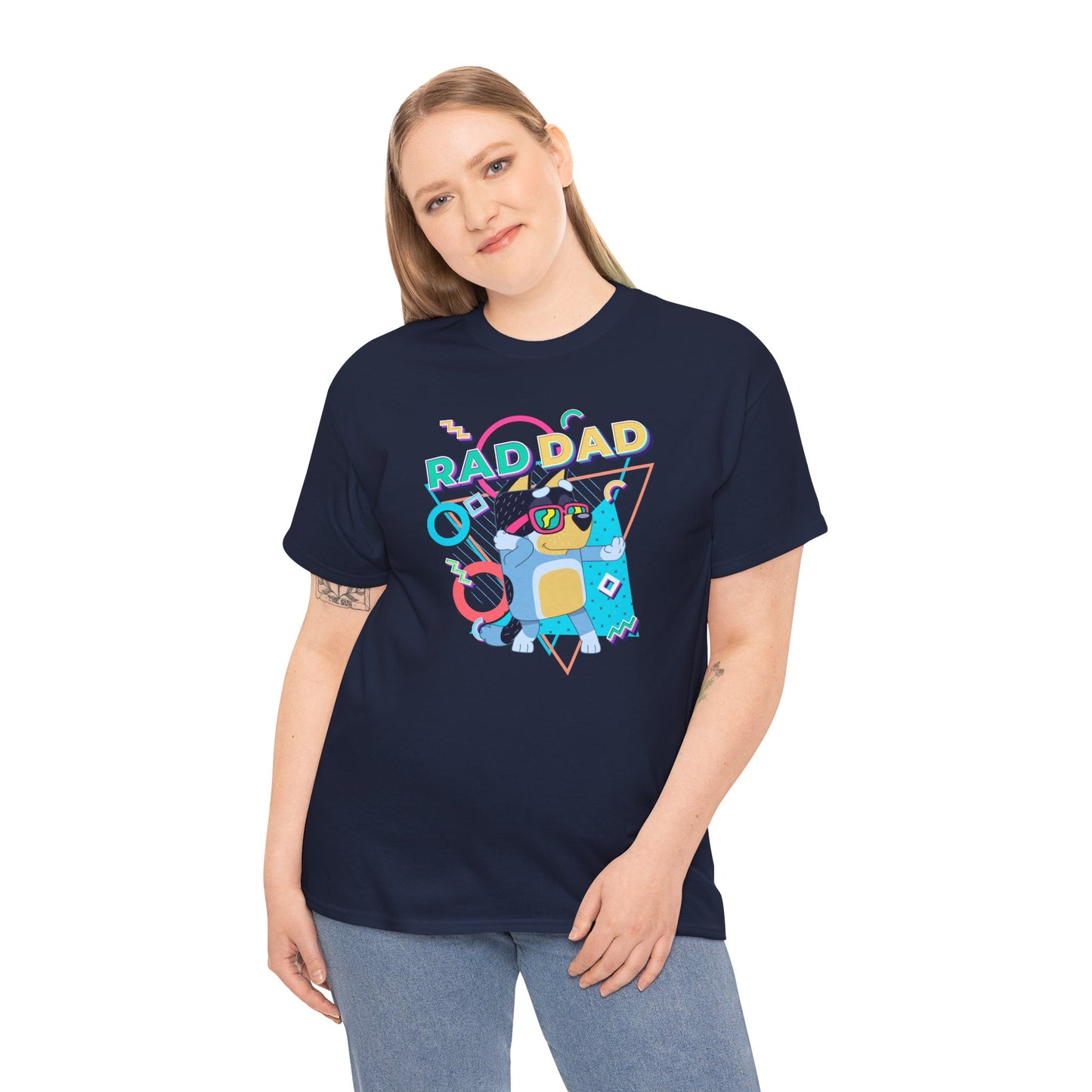 Princess Grace  Bluey  Funny Rad dad Unisex Heavy Cotton Tee  Perfect Gift for Cool Dads
