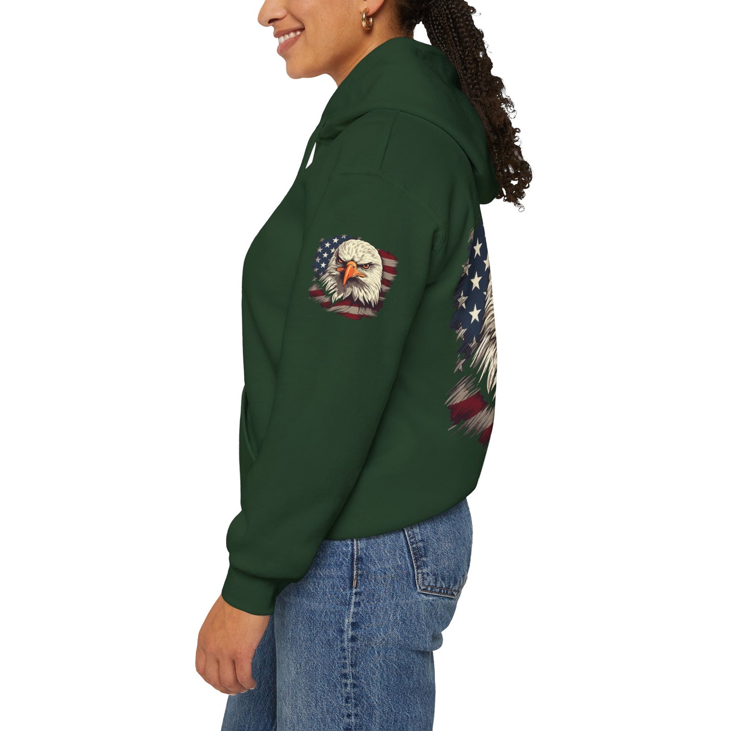 Princess Grace American Eagle Bold Unisex Heavy Blend Hooded Sweatshirt