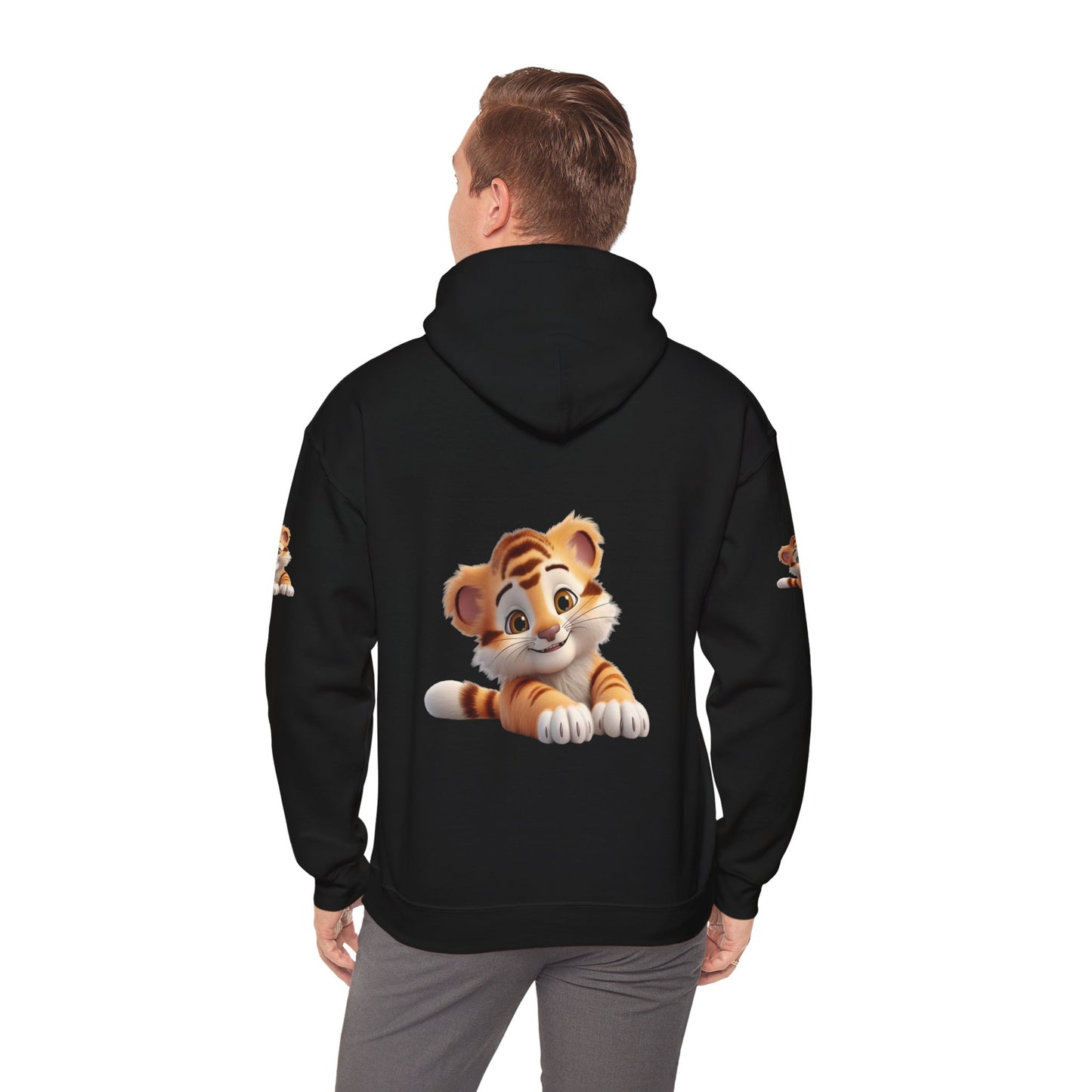 Princess Grace  Cute Tiger Design Unisex Heavy Blend Hooded Sweatshirt