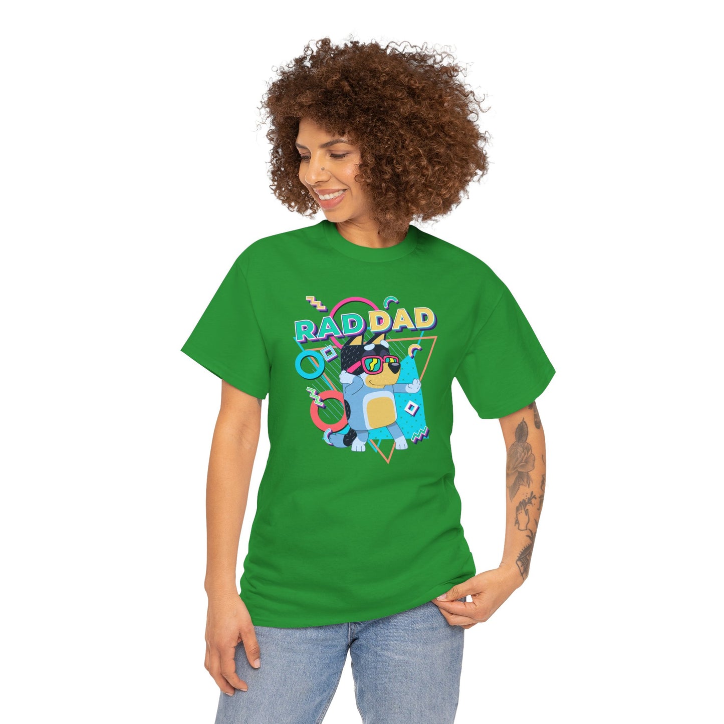 Princess Grace  Bluey  Funny Rad dad Unisex Heavy Cotton Tee  Perfect Gift for Cool Dads