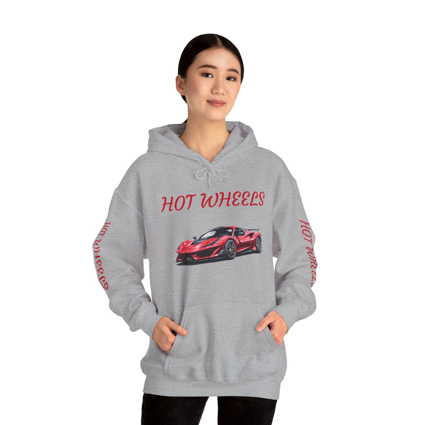 Princess Grace  Hot Wheels Unisex Heavy Blend Hooded Sweatshirt Perfect for Car Enthusiasts and Collectors