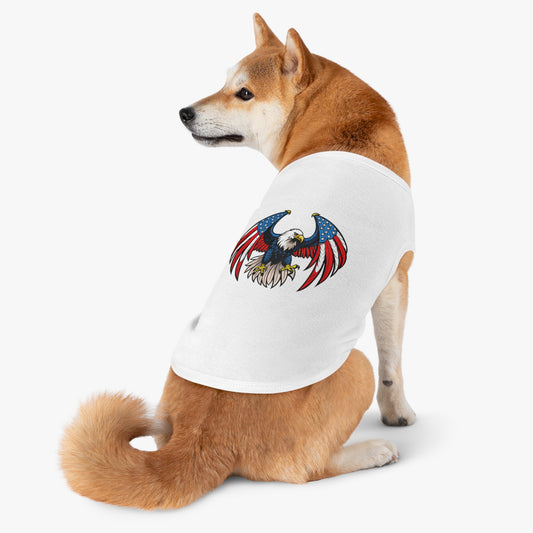 Princess Grace Patriotic Pet Tank Top USA Flag Eagle Design